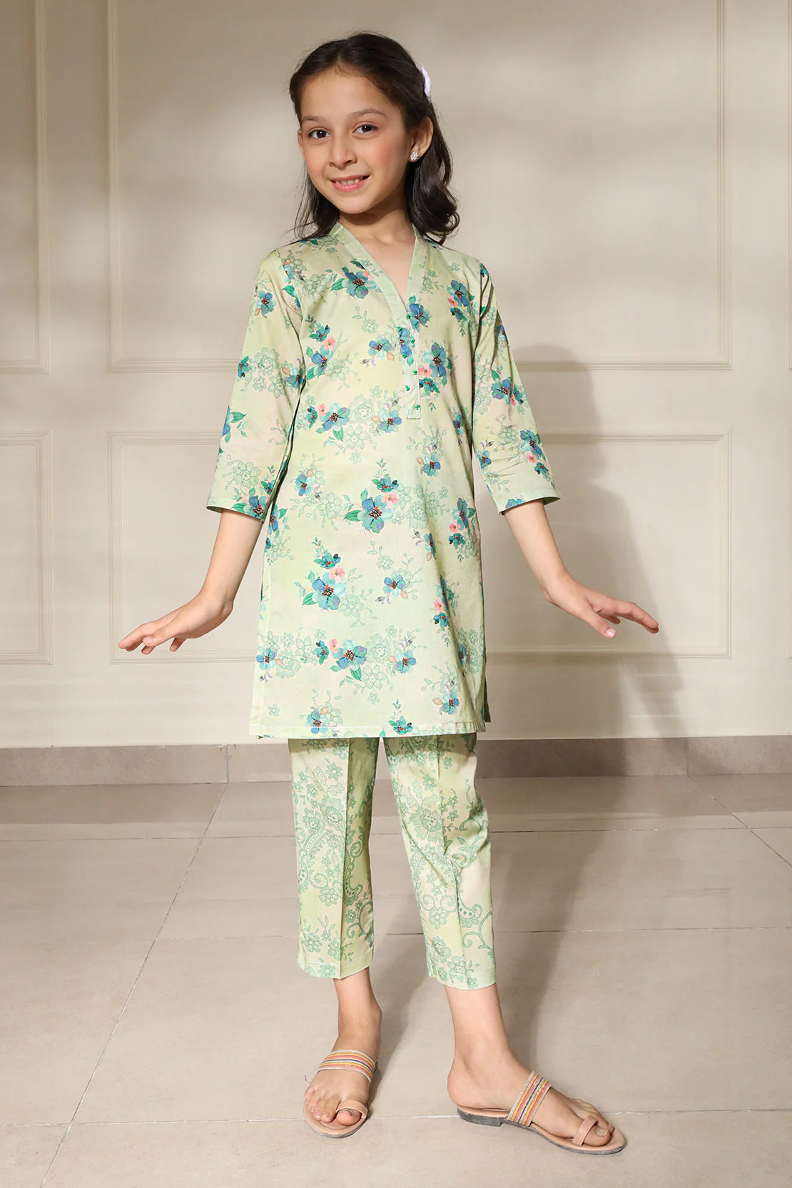 Lawn Stitched 2 Piece (Shirt/Trouser) For Kids - Image 6