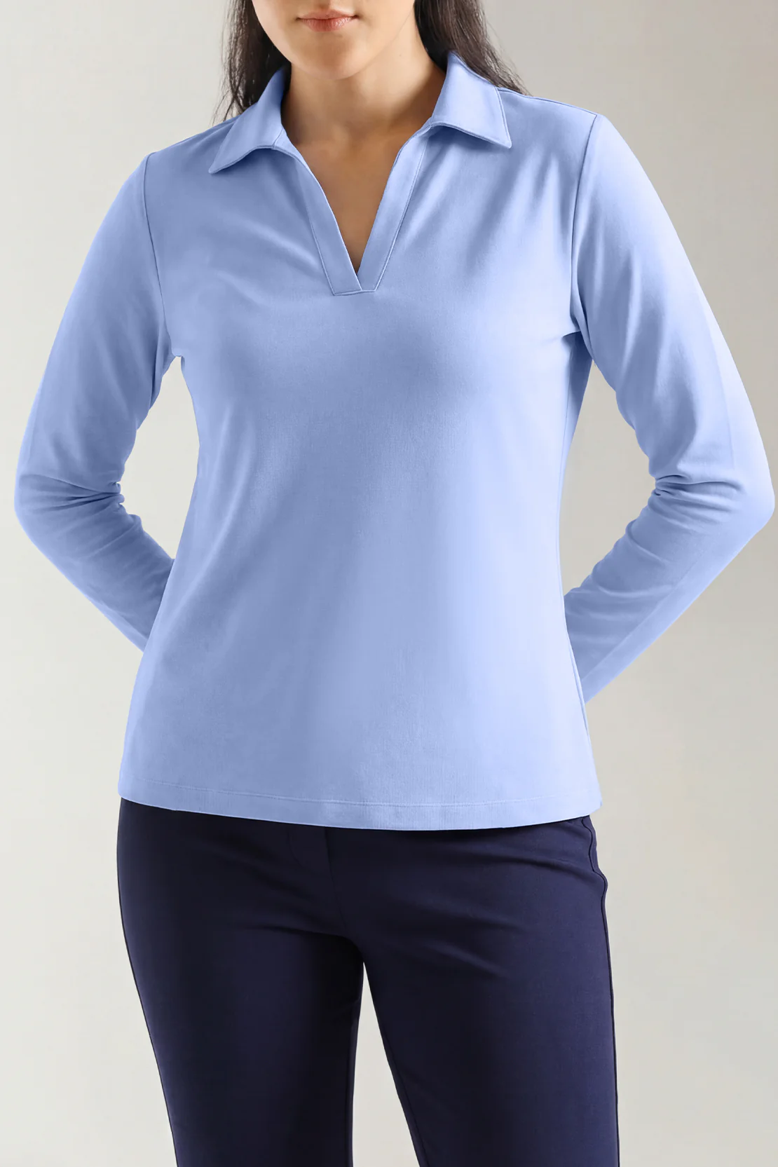 Long Sleeve Polo Shirt - Image 3