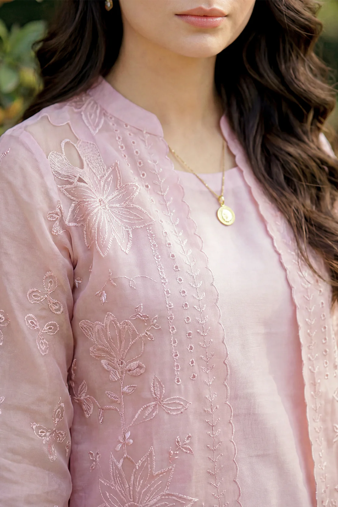 Lux Pret Embroidered Stitched Organza 2 Piece (Shirt/Trouser) - Image 2