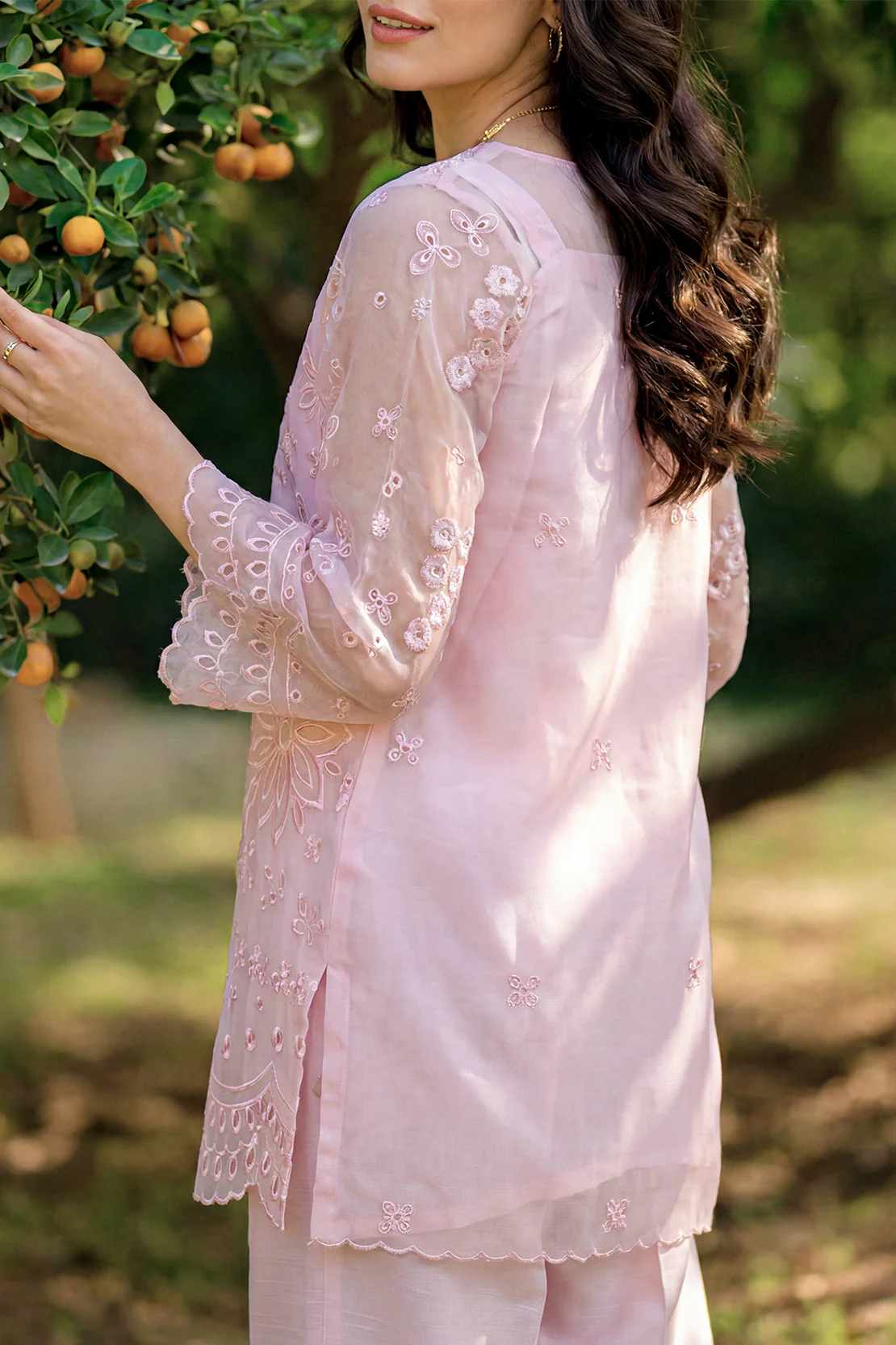 Lux Pret Embroidered Stitched Organza 2 Piece (Shirt/Trouser) - Image 5