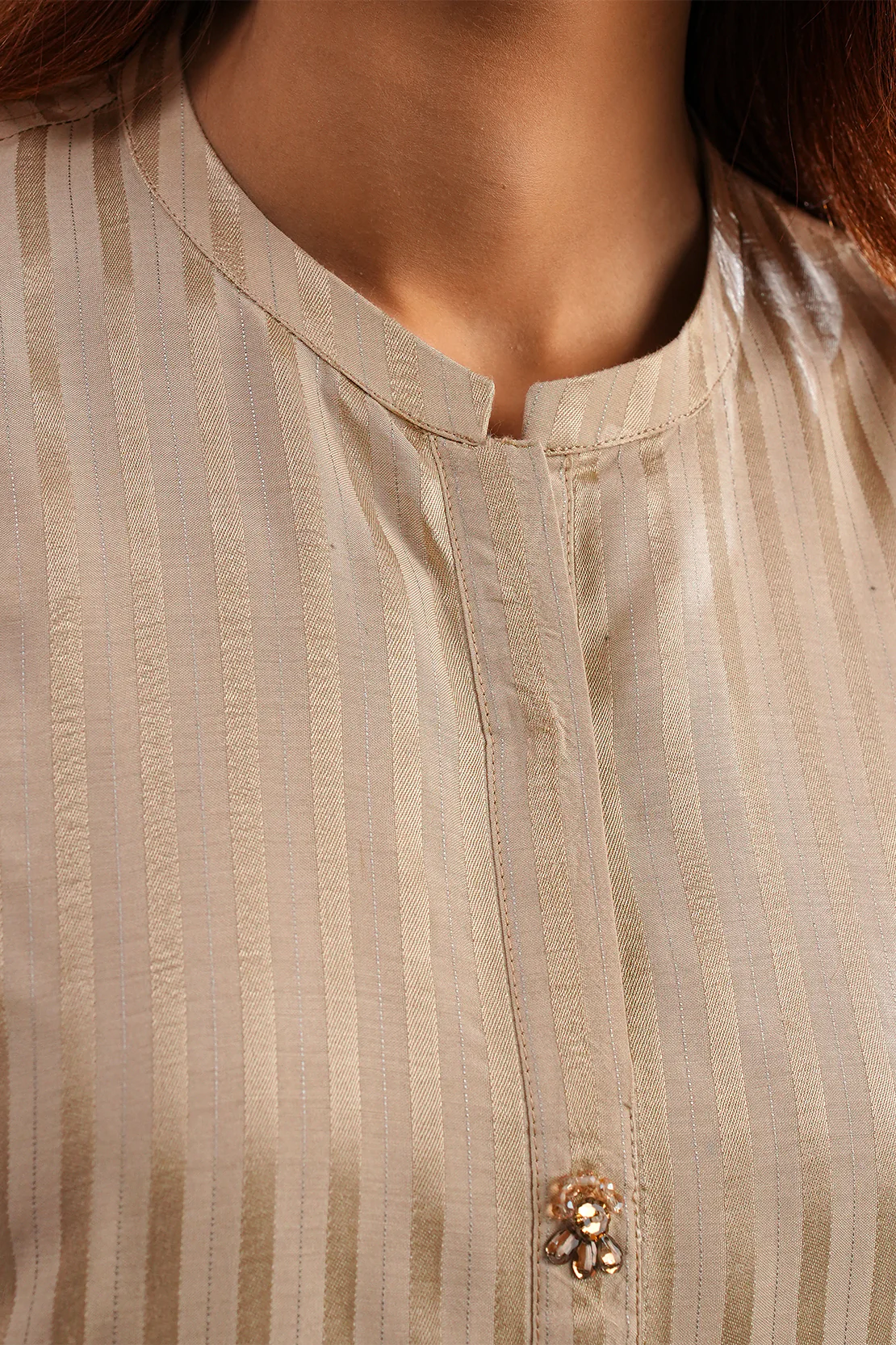 Lux Pret Stitched Zari Mesuri 2 Piece (Shirt/Trouser) - Image 3