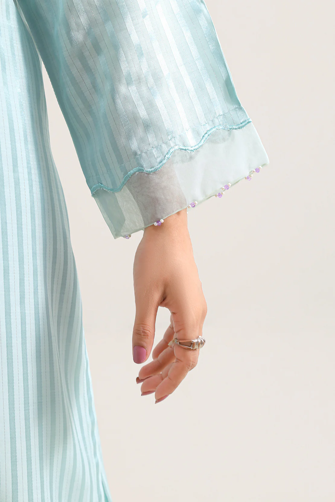 Lux Pret Stitched Zari Mesuri 2 Piece (Shirt/Trouser) - Image 4