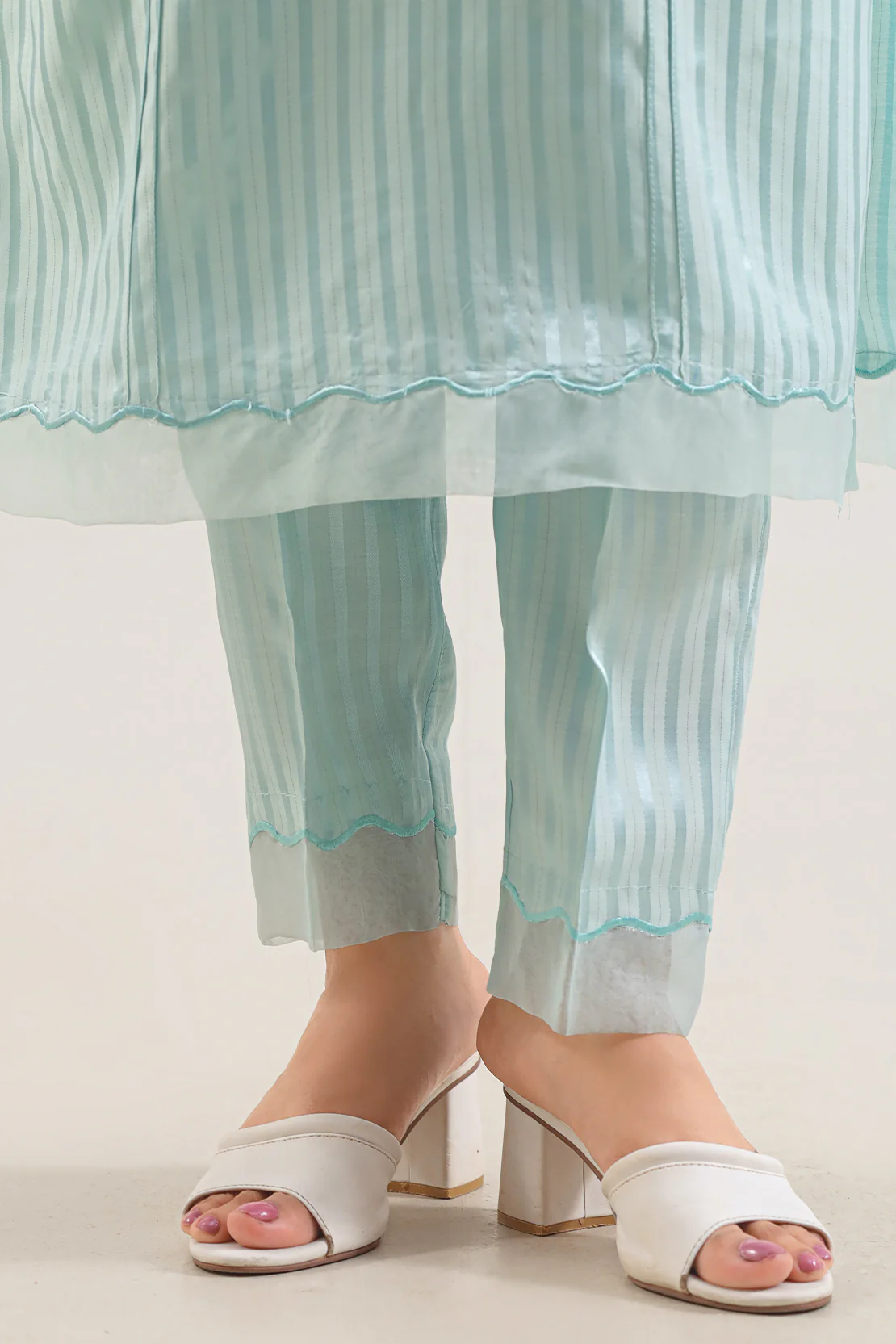 Lux Pret Stitched Zari Mesuri 2 Piece (Shirt/Trouser) - Image 5
