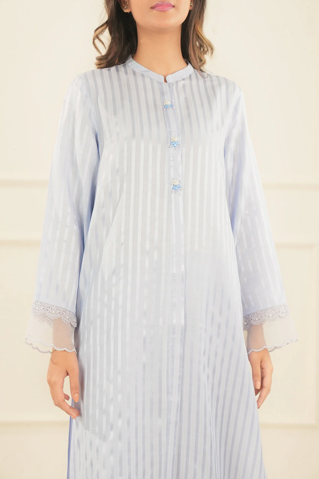 Lux Pret Stitched Zari Mesuri 2 Piece (Shirt/Trouser) - Image 3