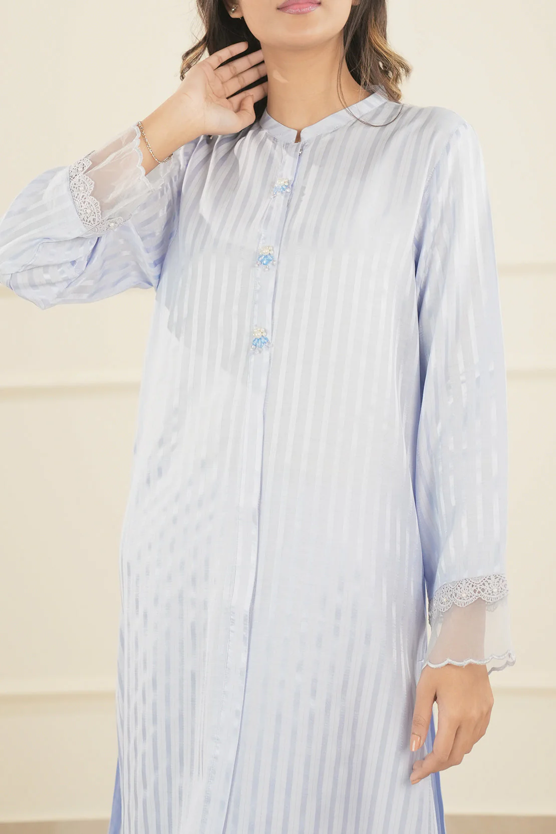 Lux Pret Stitched Zari Mesuri 2 Piece (Shirt/Trouser) - Image 6