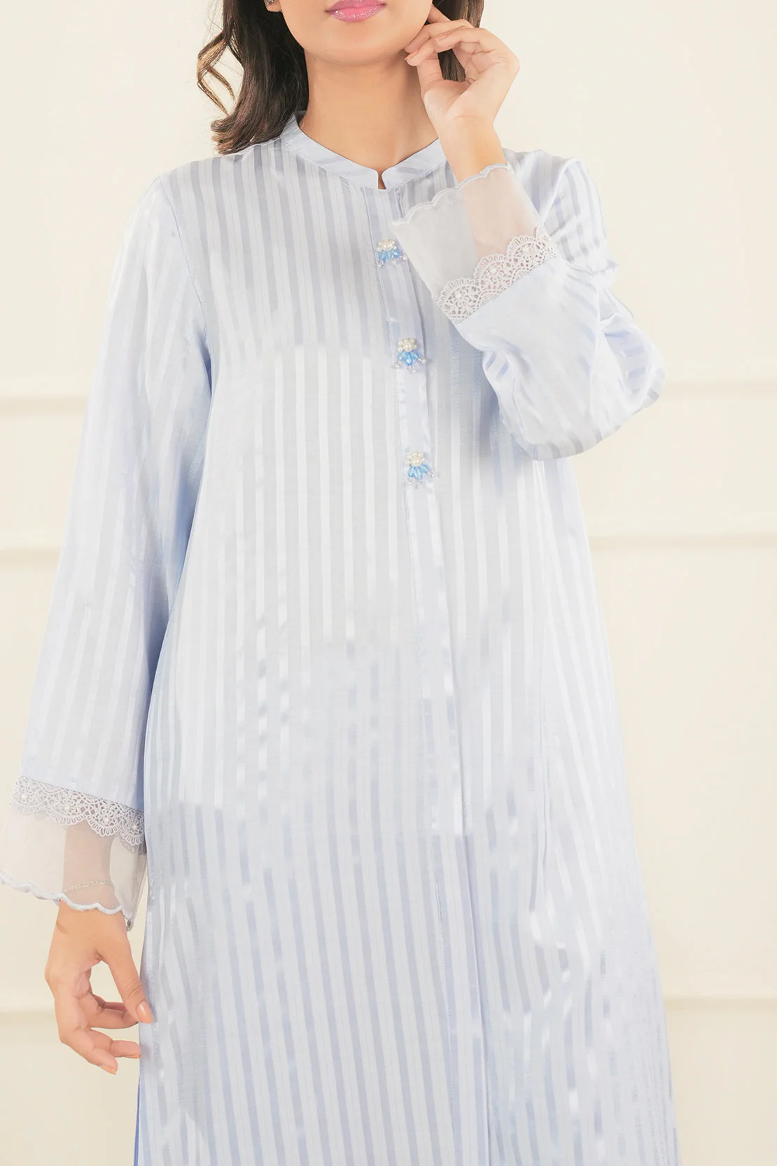 Lux Pret Stitched Zari Mesuri 2 Piece (Shirt/Trouser) - Image 7