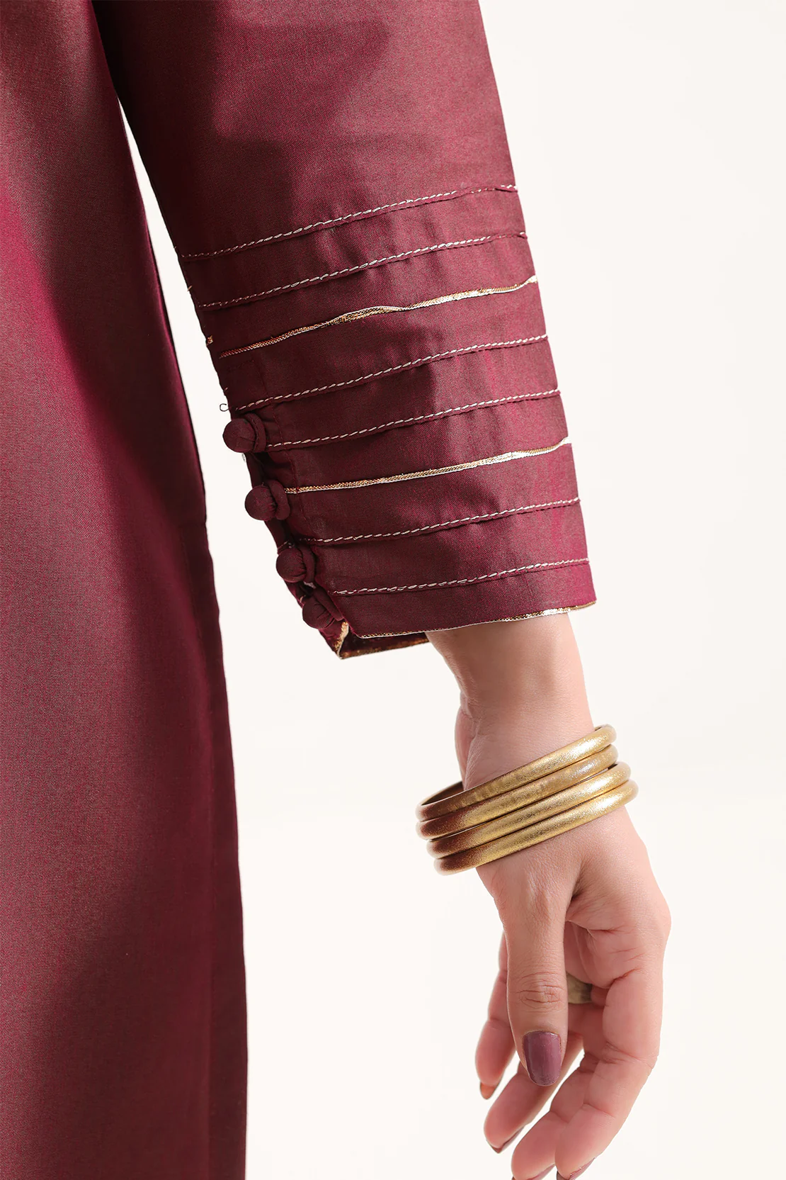 Luxury Pret  Cotton Jacquard Stitched 2 Piece (Shirt/Trouser) - Image 5