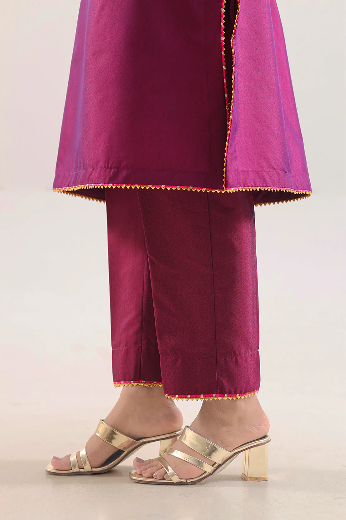 Luxury Pret Cotton Jacquard Stitched 3 Piece - Image 5