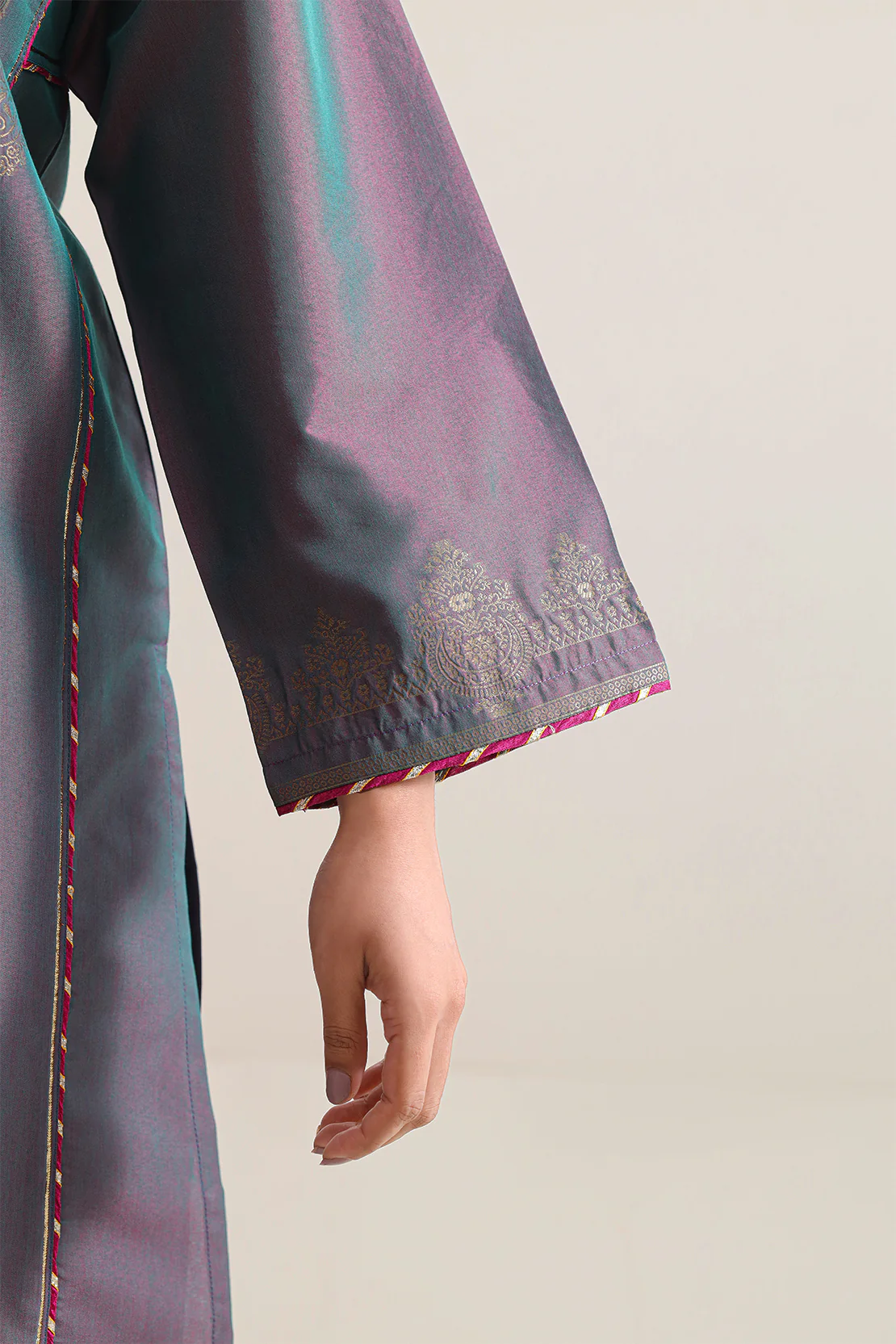 Luxury Pret Cotton Jacquard Stitched 3 Piece - Image 5