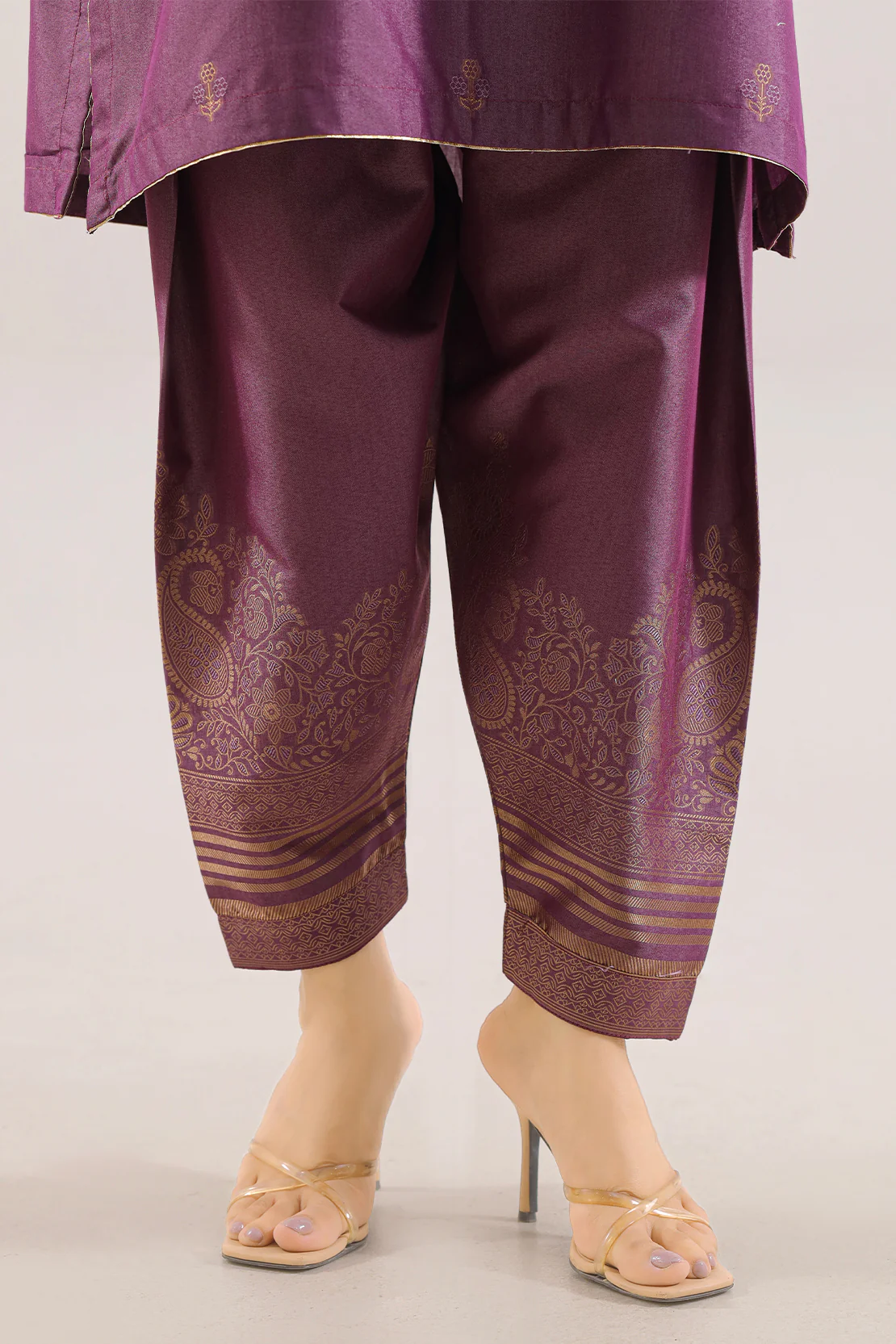 Luxury Pret Cotton Jacquard Stitched Shirt - Image 5