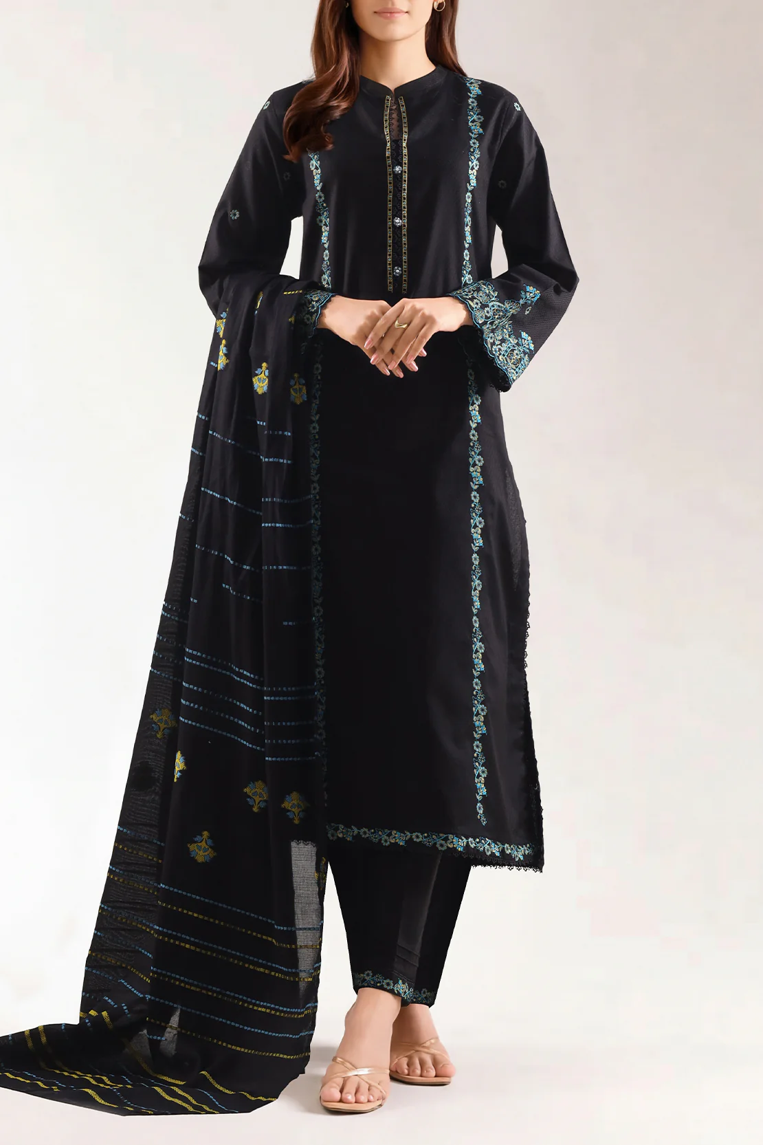 Luxury Pret Cotton Jacquard Stitched Shirt
