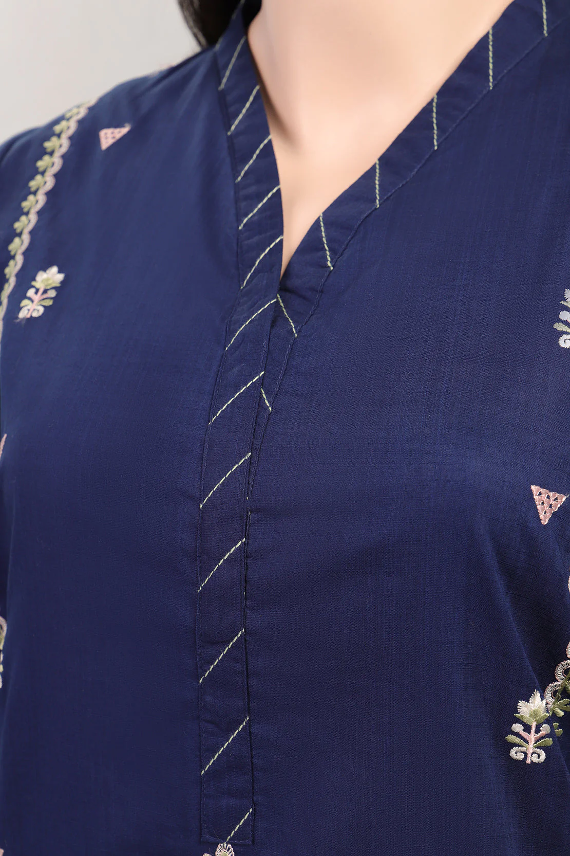 Luxury Pret Emb Cross Hatch Stitched 2 Piece (Shirt/Trouser) - Image 3
