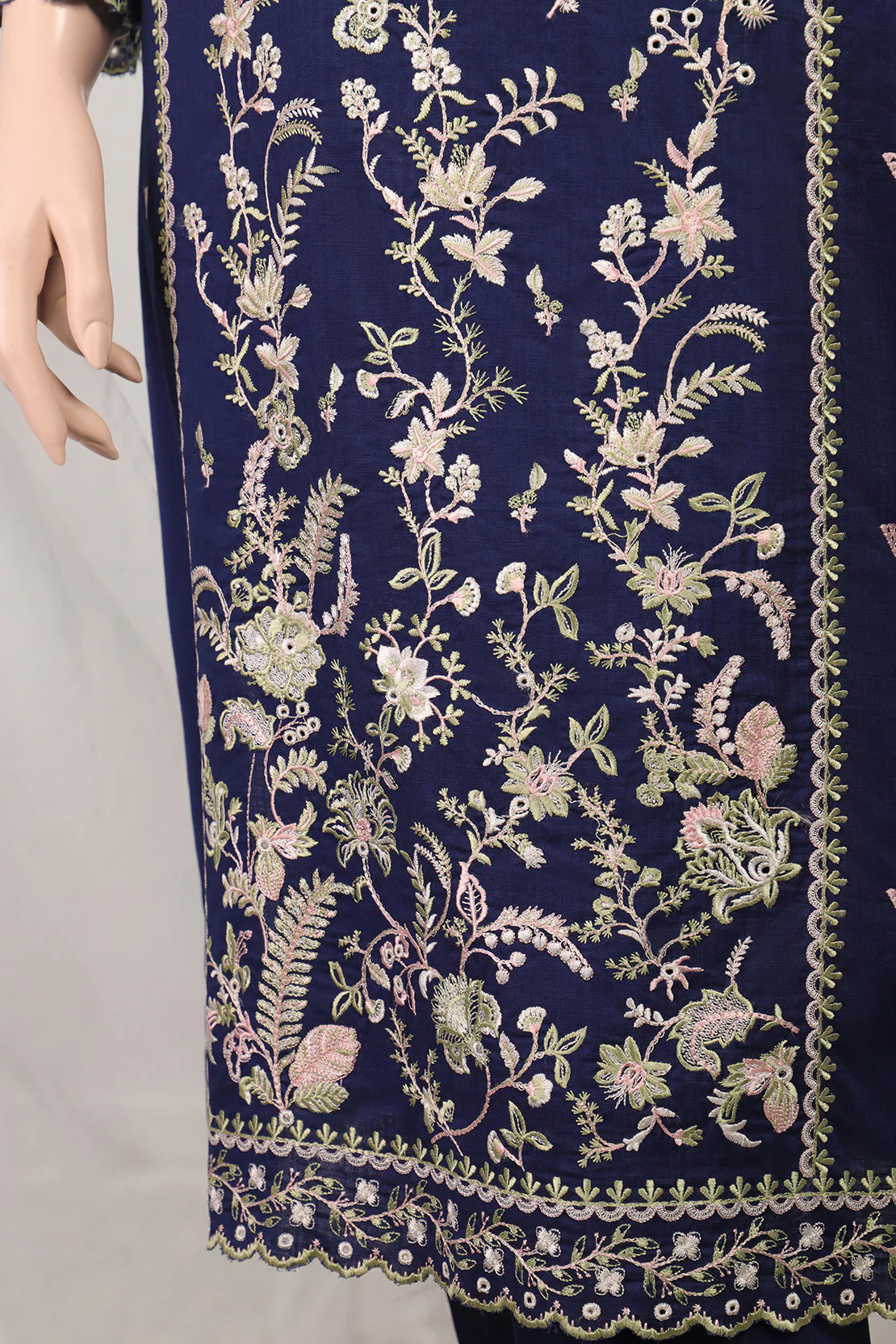Luxury Pret Emb Cross Hatch Stitched 2 Piece (Shirt/Trouser) - Image 5