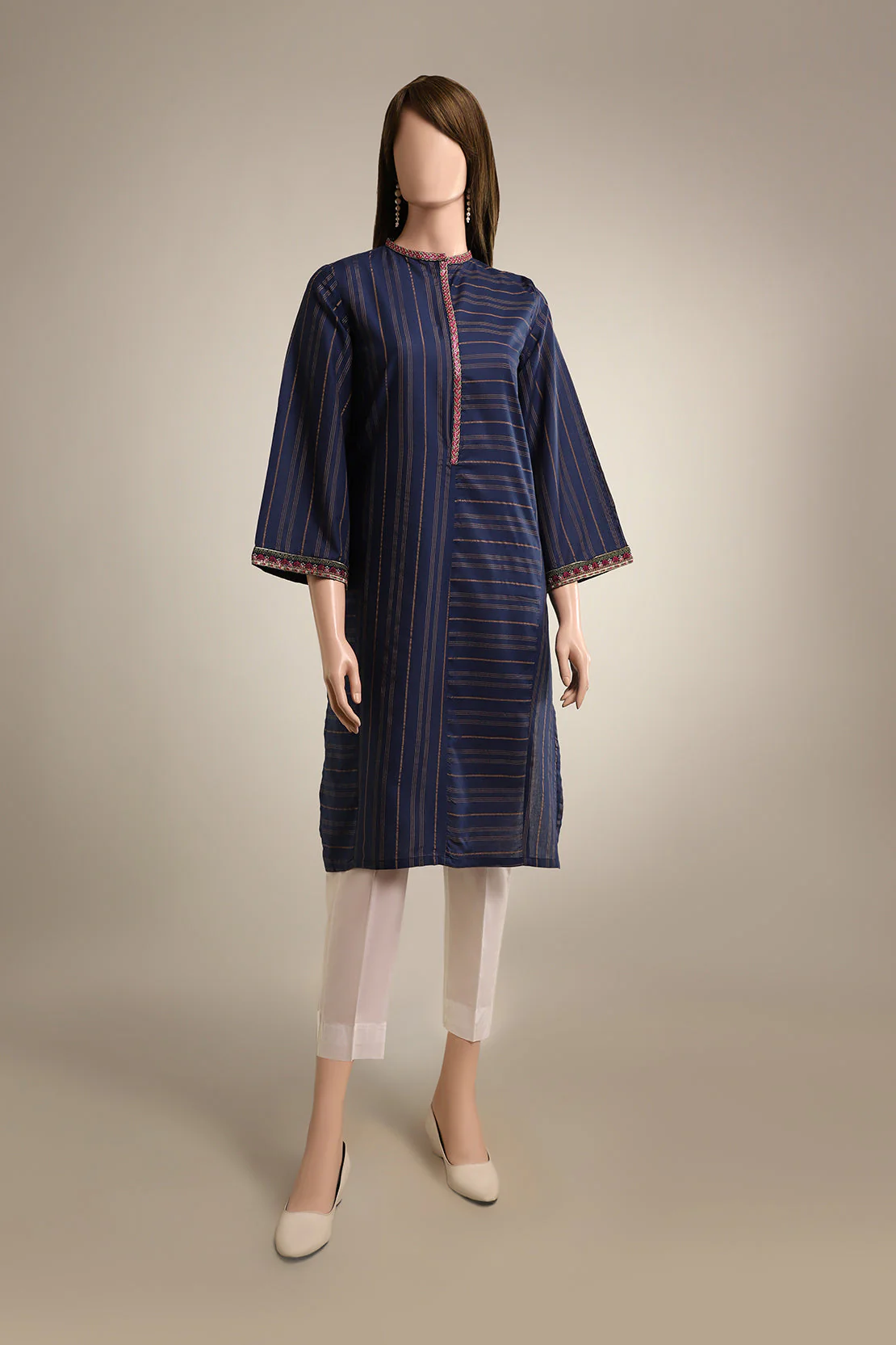 Luxury Pret Emb Lawn Stitched Shirt