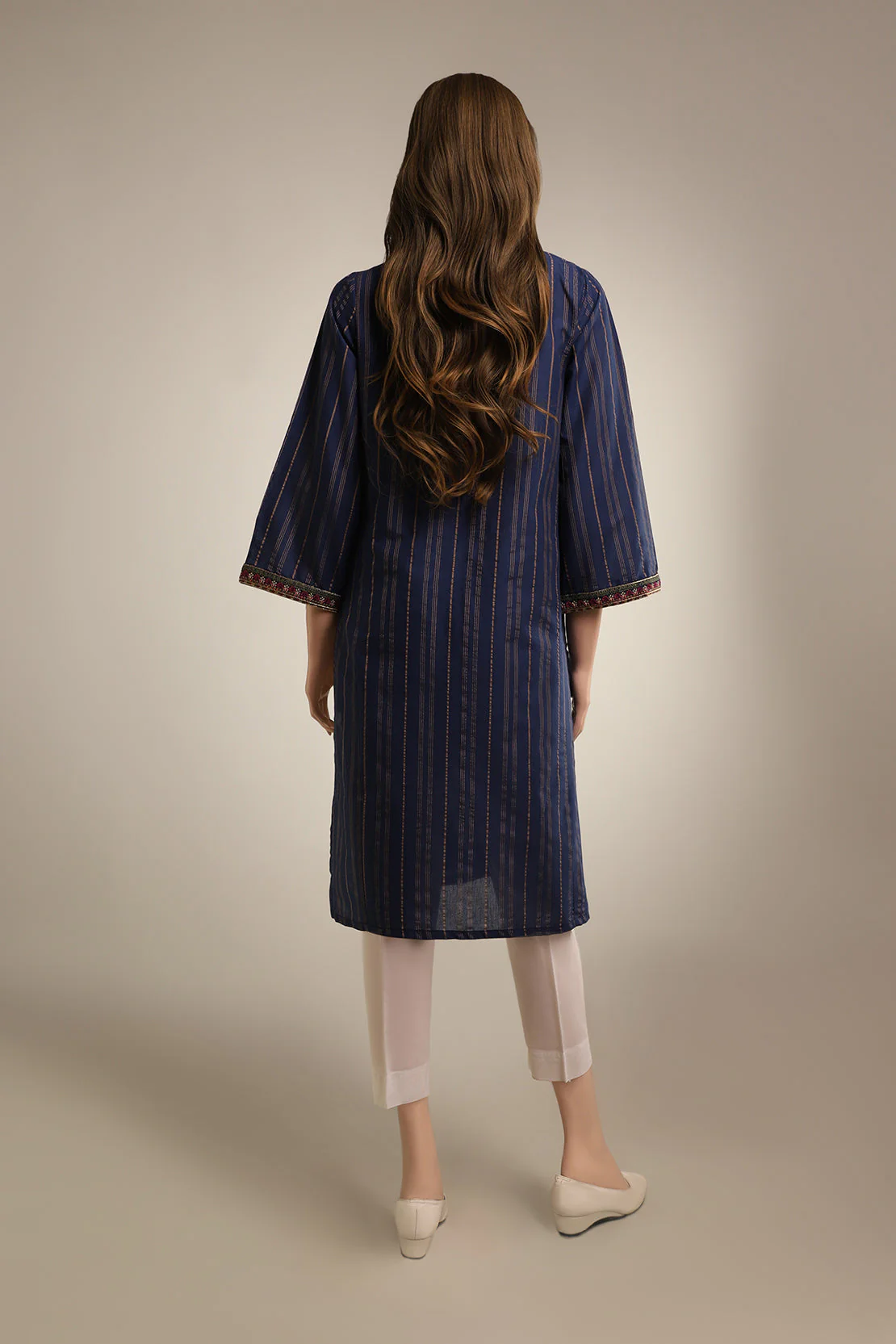 Luxury Pret Emb Lawn Stitched Shirt - Image 2