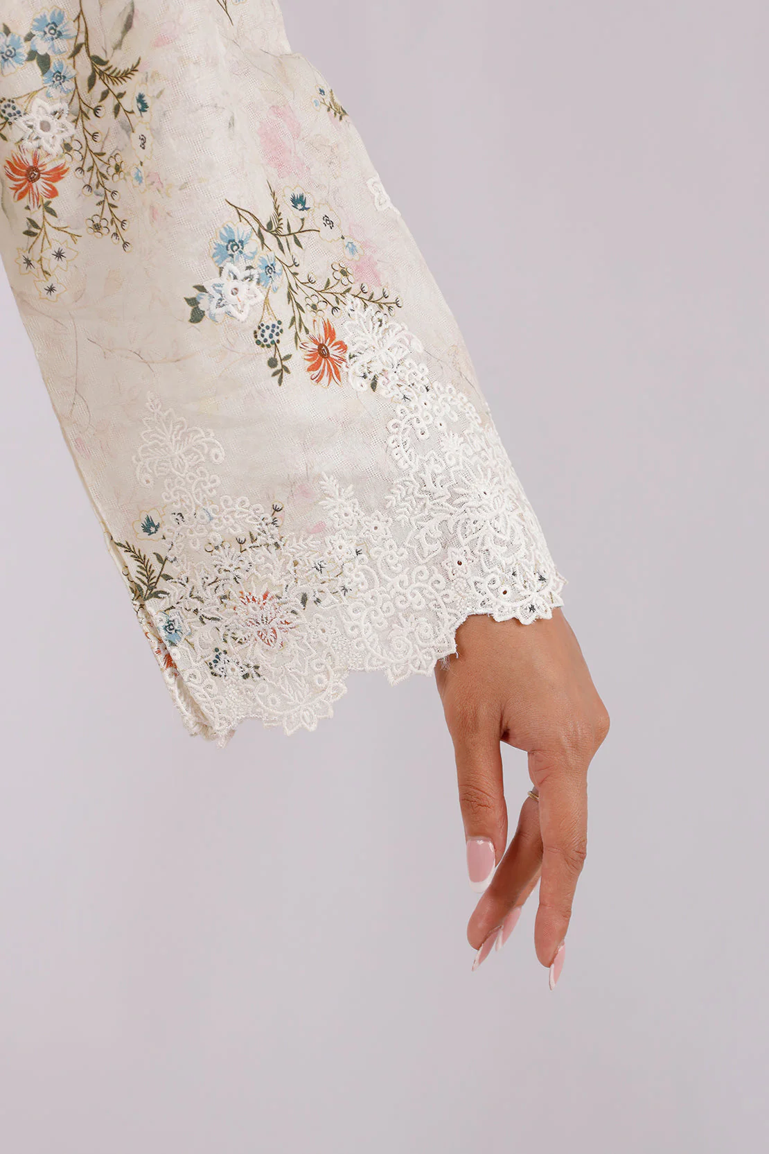 Luxury Pret Embroidered Cotton Jacquard Stitched 3 Piece - Image 6