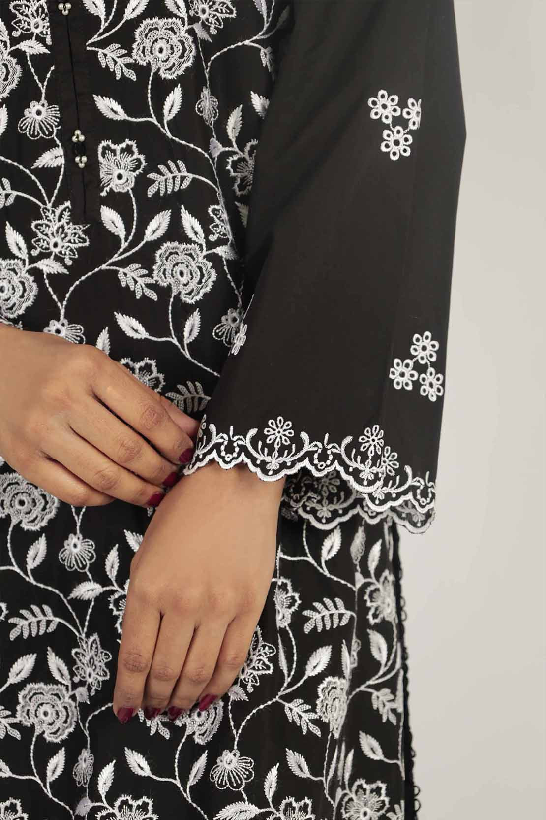Luxury Pret Embroidered Cotton Stitched 3 Piece - Image 6