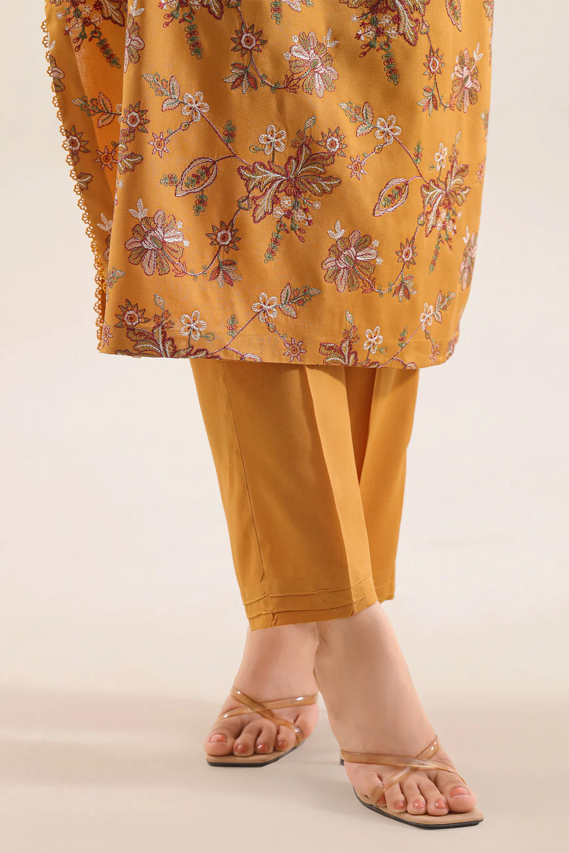 Luxury Pret Embroidered Soft Touch Cotton Stitched 3 Piece - Image 6
