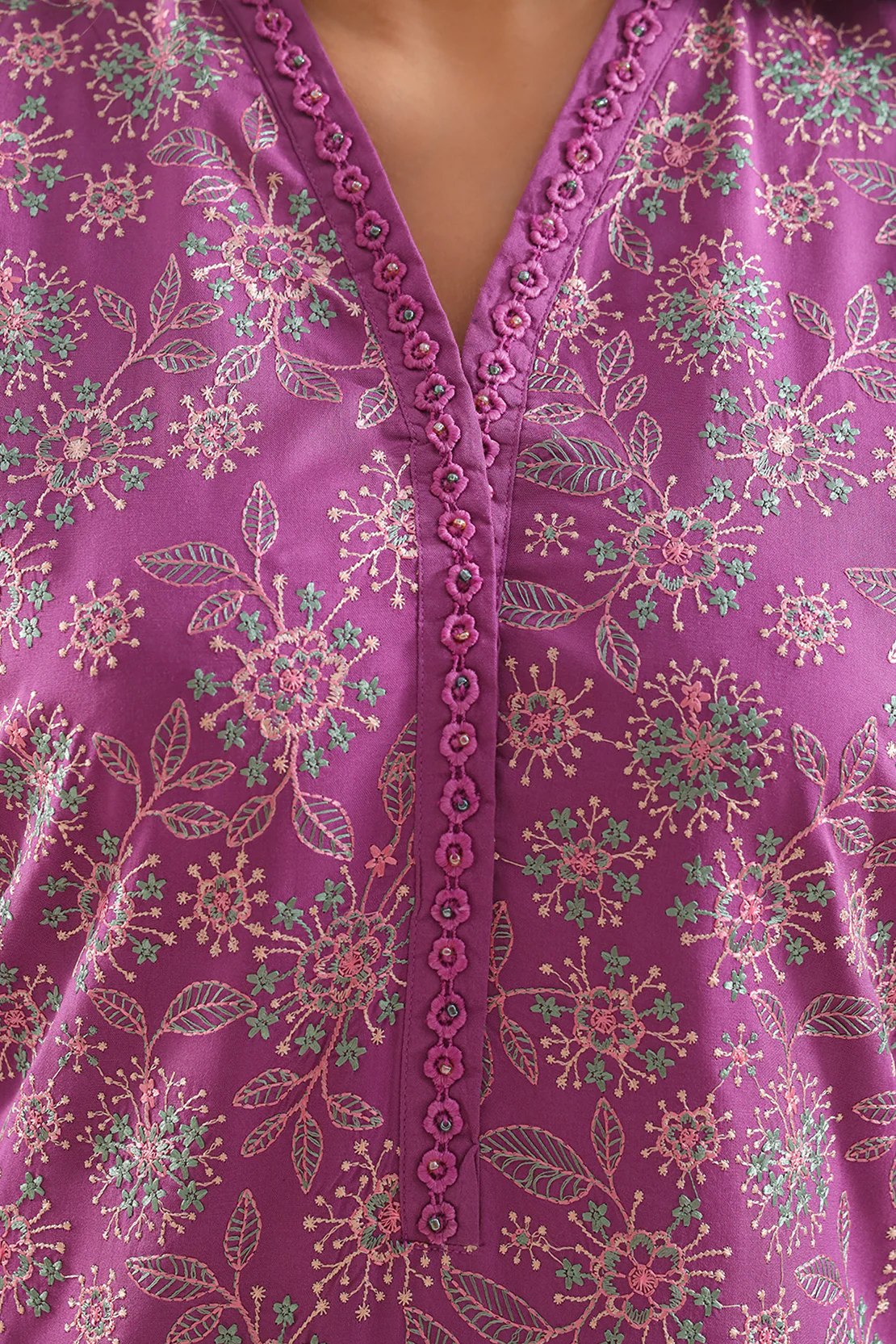 Luxury Pret Embroidered Soft Touch Cotton Stitched 3 Piece - Image 3