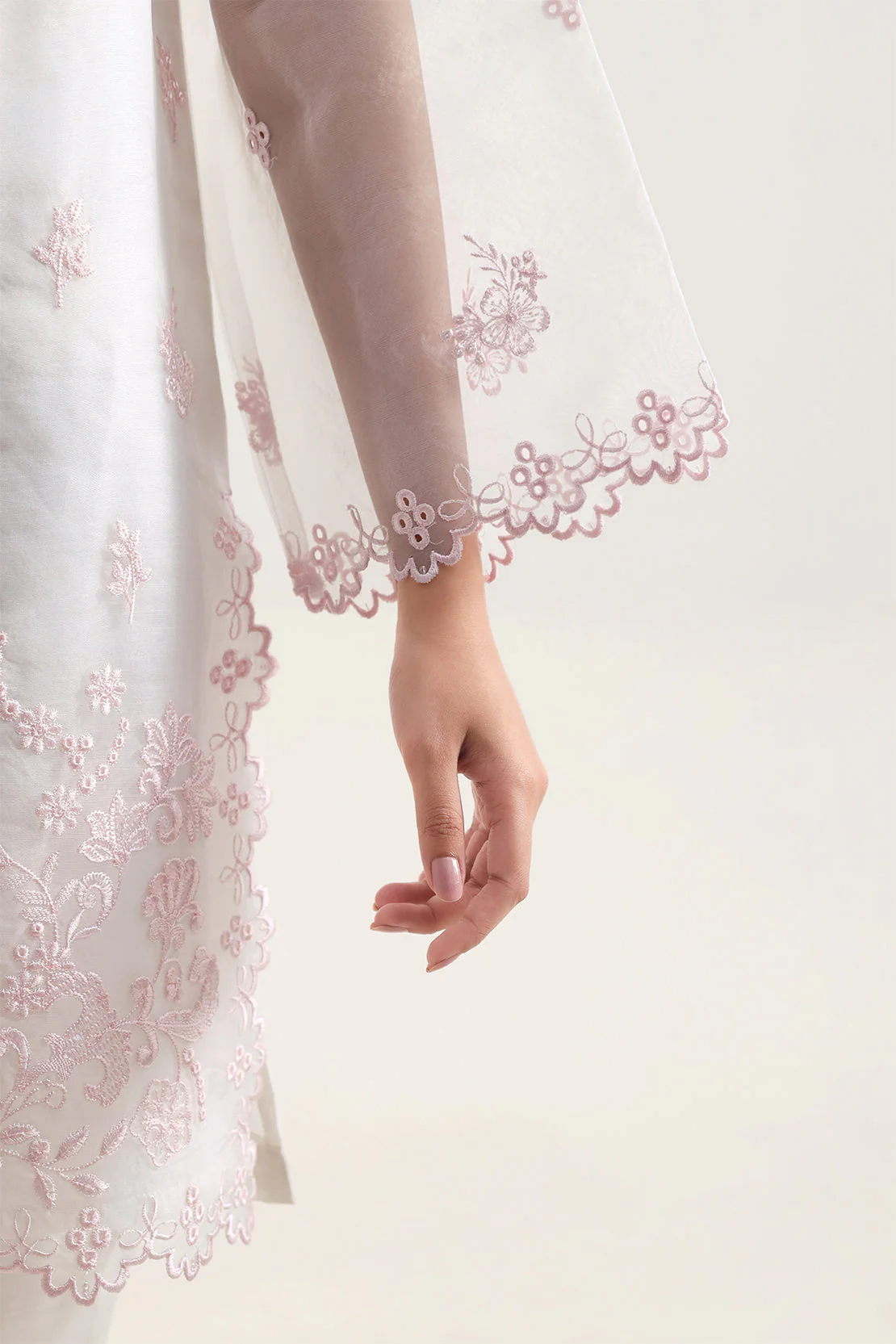 Luxury Pret Embroidered Stitched Organza 2 Piece (Shirt/Trouser) - Image 4