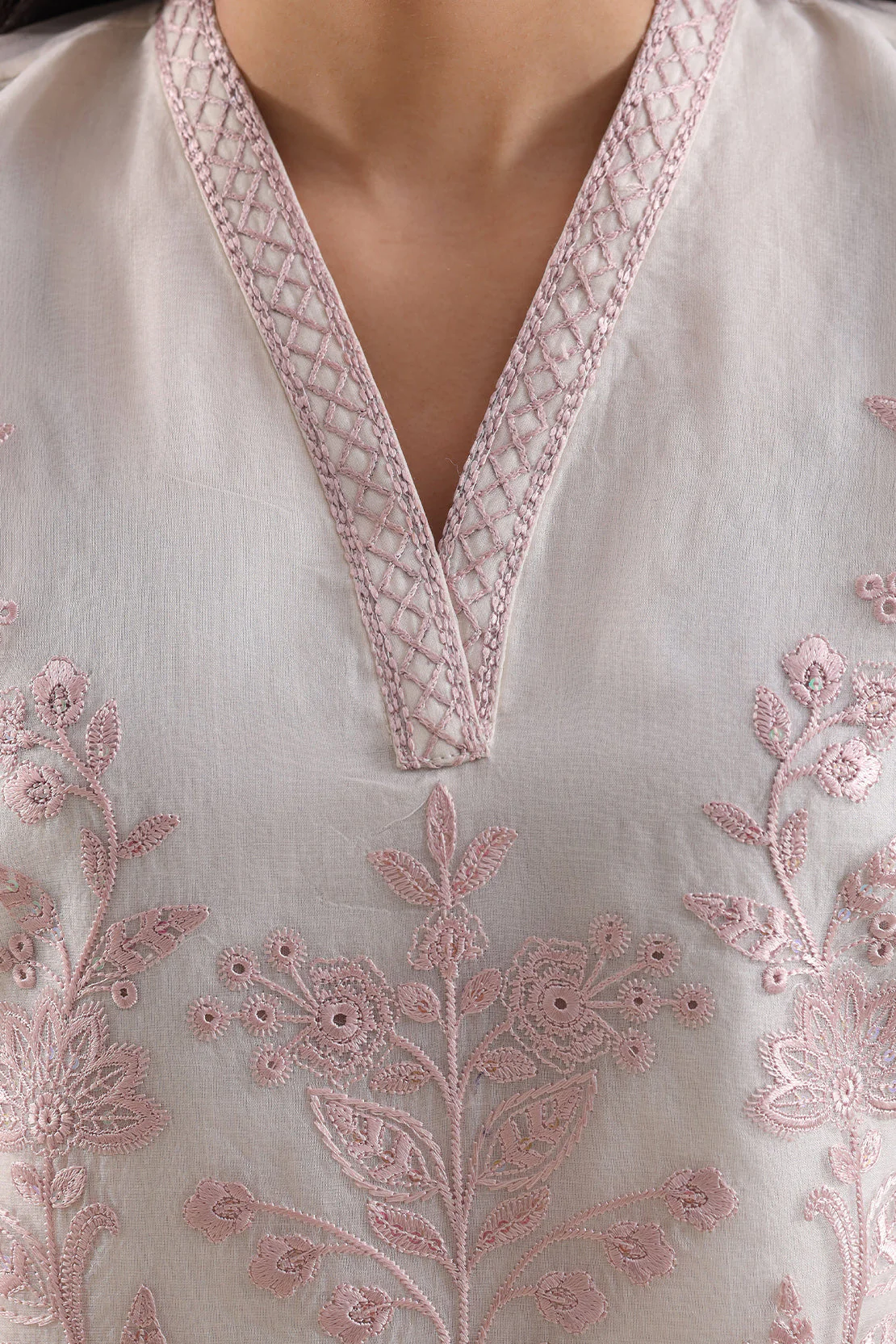 Luxury Pret Embroidered Stitched Organza 2 Piece (Shirt/Trouser) - Image 6