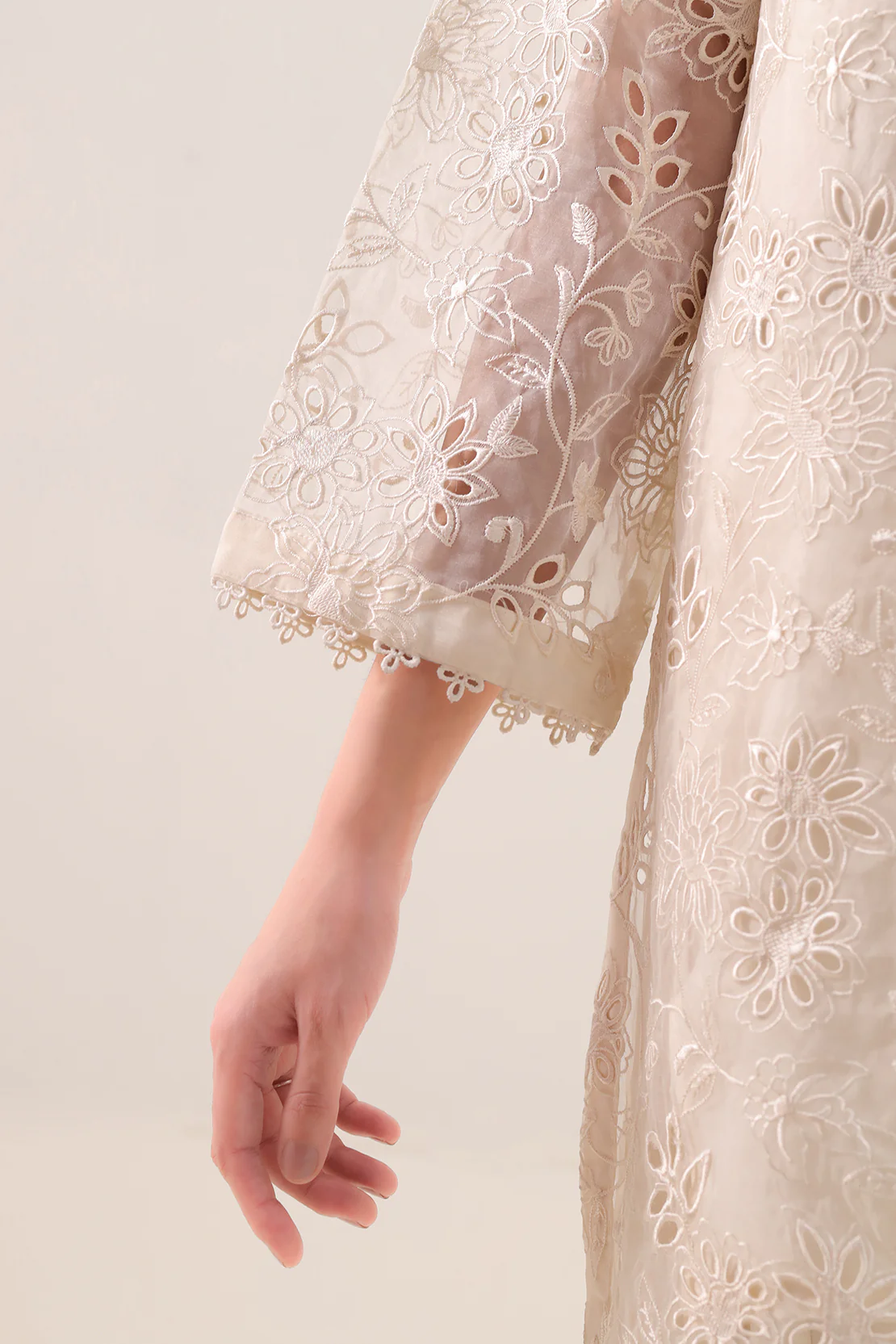 Luxury Pret Embroidered Stitched Organza 2 Piece (Shirt/Trouser) - Image 6