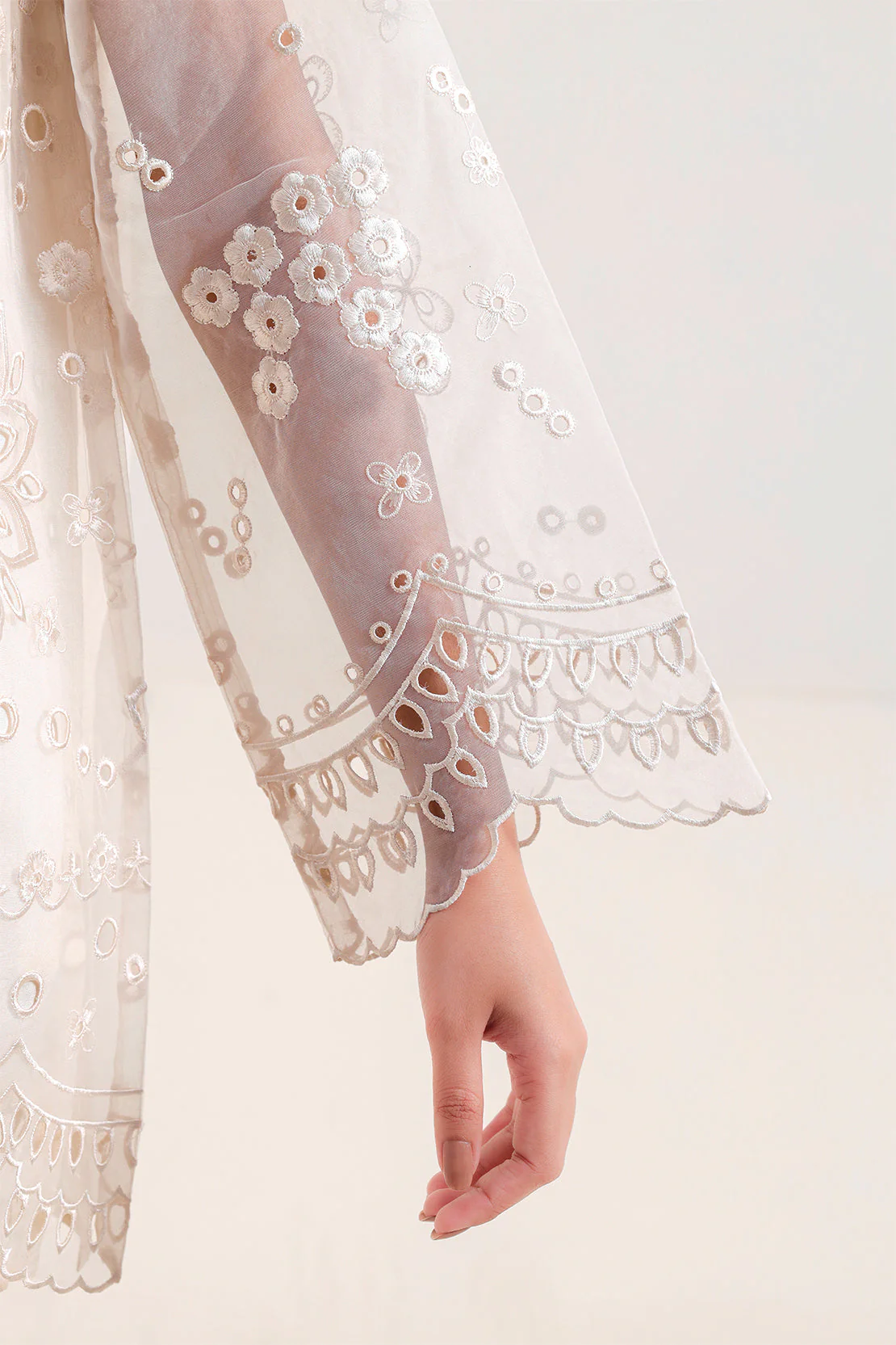 Luxury Pret Embroidered Stitched Organza 2 Piece (Shirt/Trouser) - Image 4