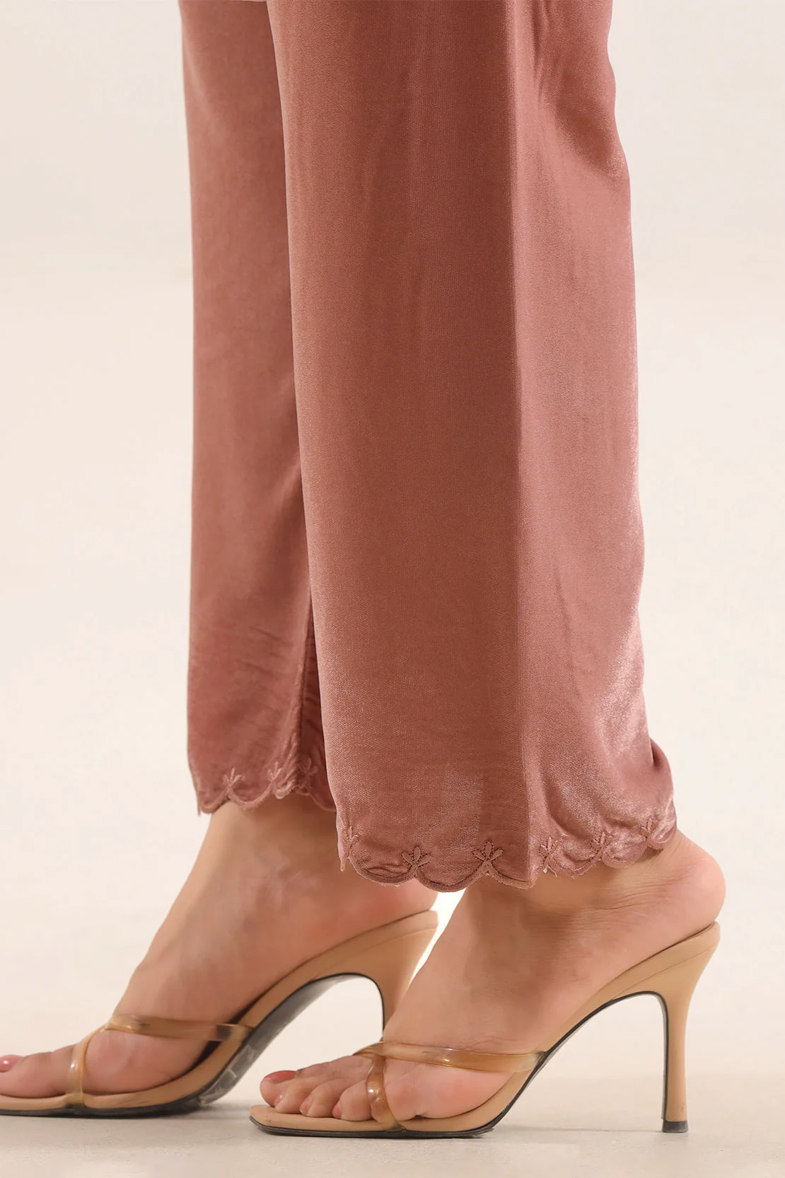 Luxury Pret Embroidered Velvet Stitched (Shirt/Trouser) - Image 6
