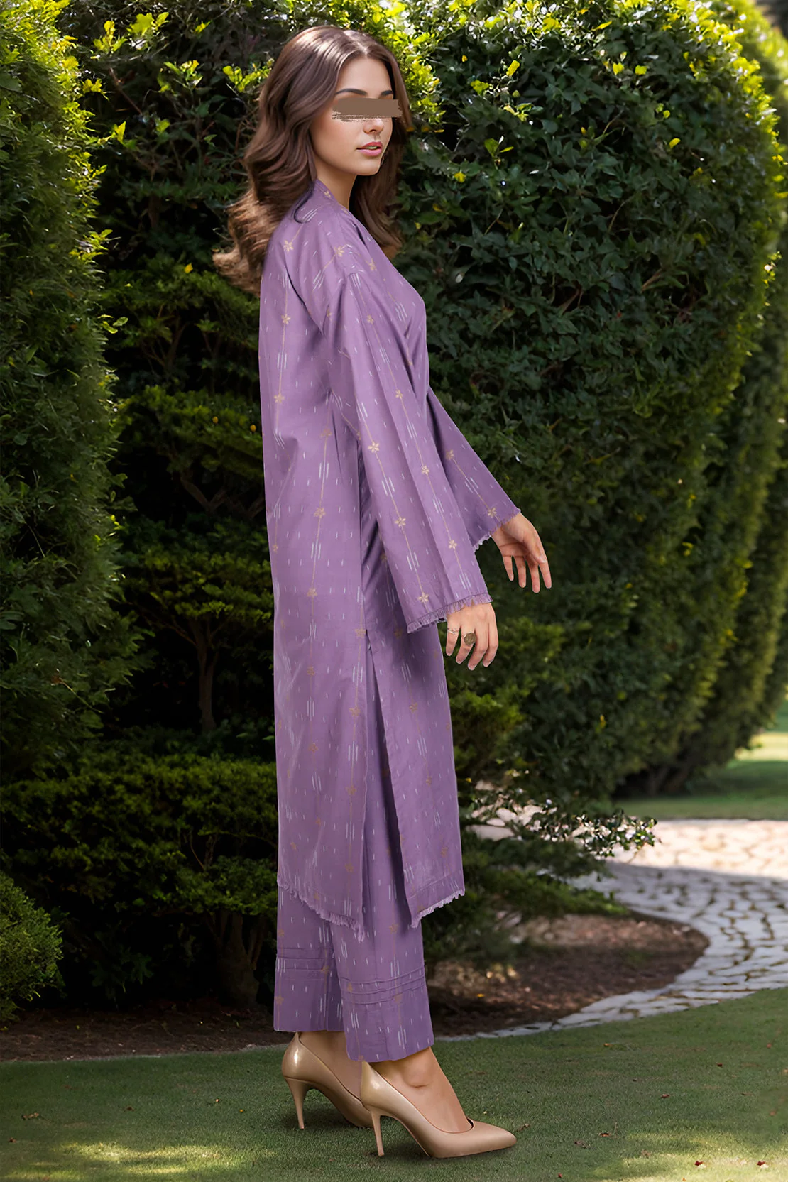 Luxury Pret Cotton Jacquard 2 Piece(Shirt/Trouser) - Image 2