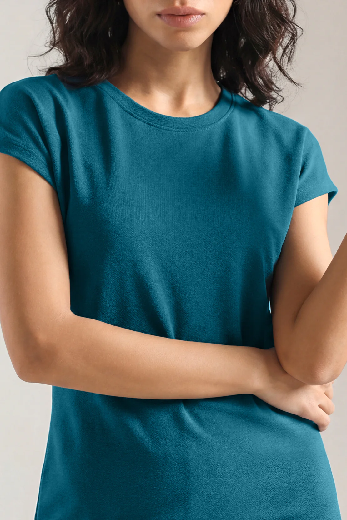 Minimal Fitted Knit Top - Image 2