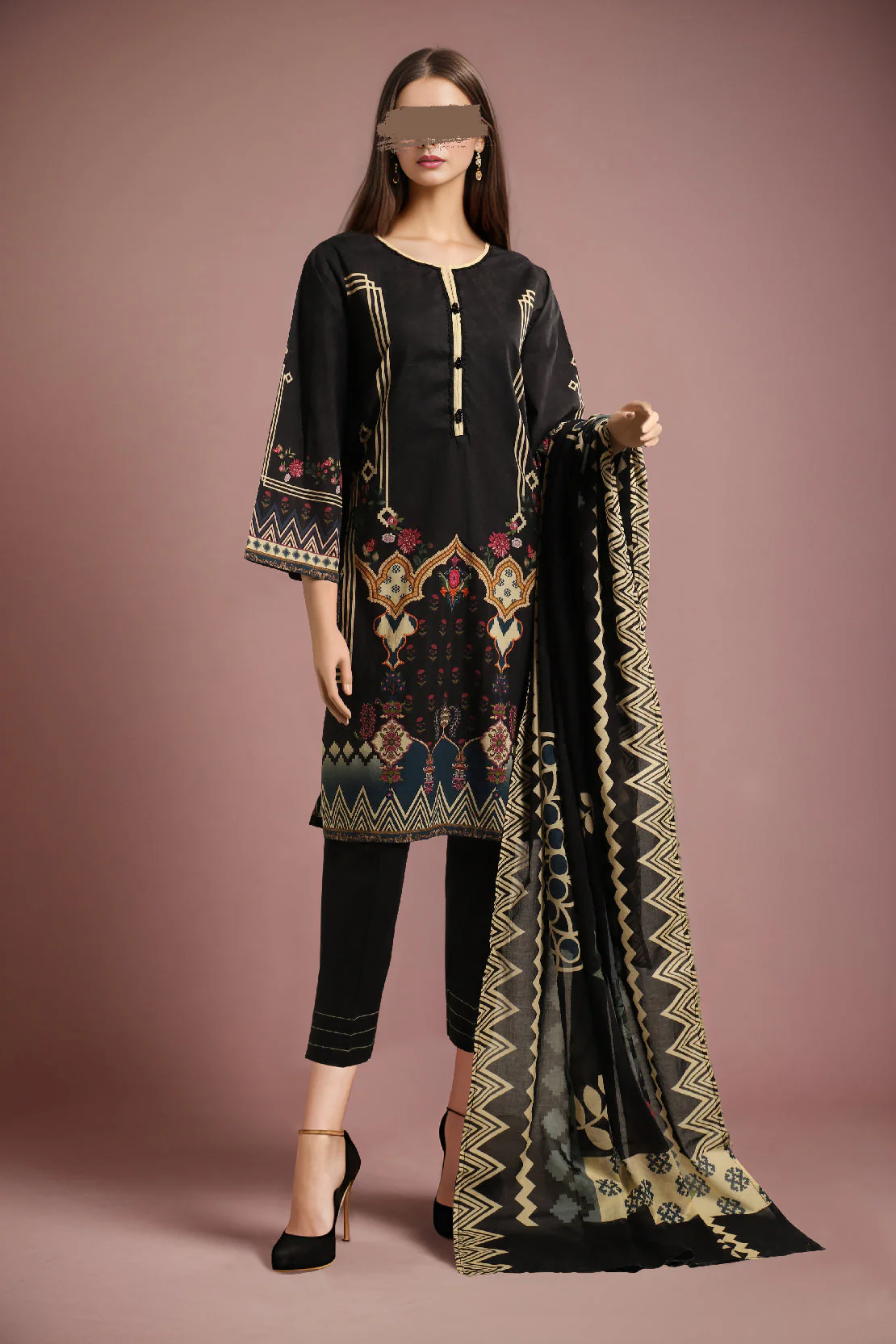 Printed Lawn Stitched 3 Piece - Image 2