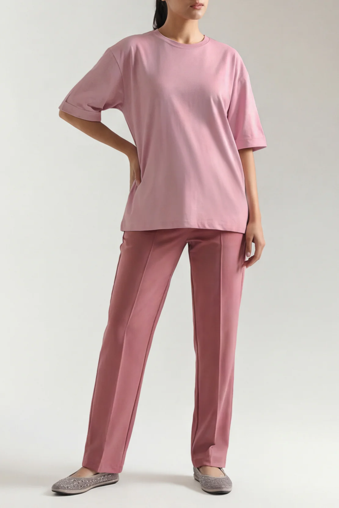 Peg High-Waist-Pants