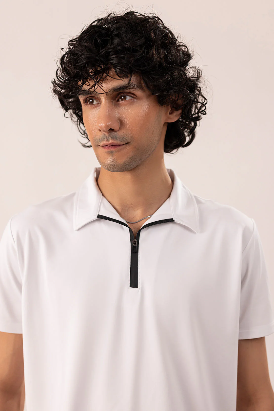 Polo Zip-Up Tee Shirt - Image 2