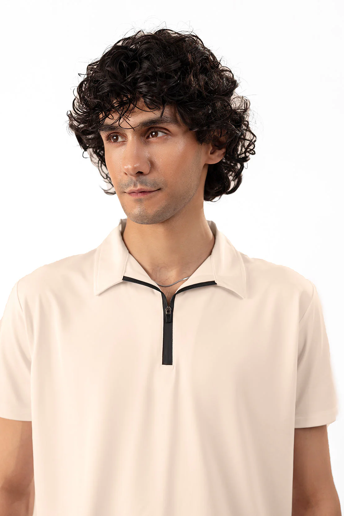 Polo Zip-Up Tee Shirt - Image 3