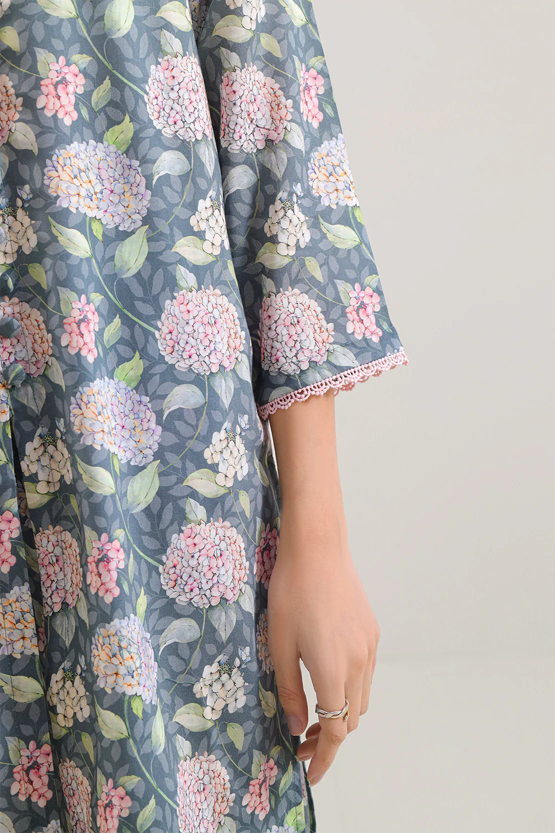 Printed Arabic Lawn Stitched 2 Piece (Shirt/Trouser) - Image 5