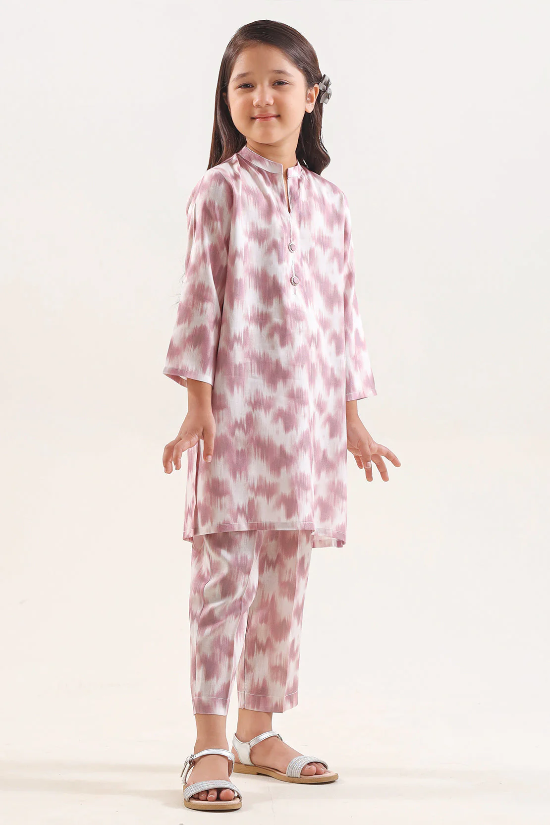 Printed Arabic Lawn Stitched 2 Piece (Shirt/Trouser) For Kids