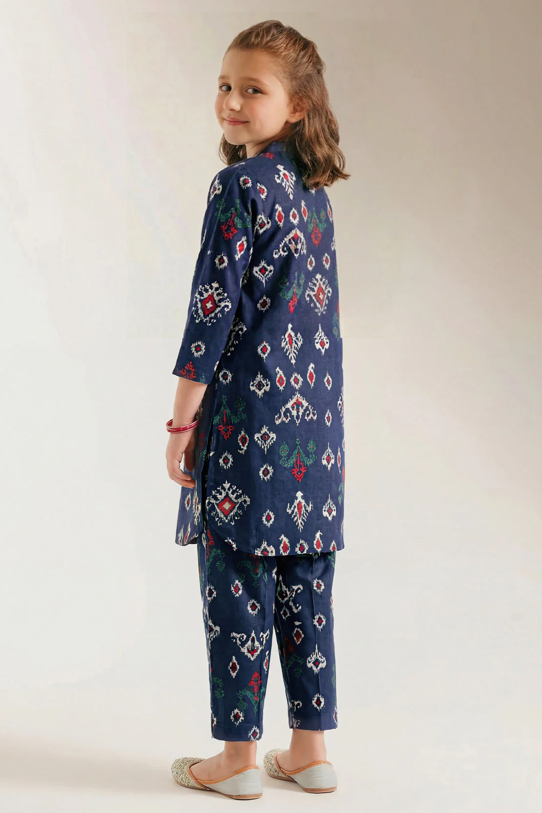 Printed Arabic Lawn Stitched 2 Piece (Shirt/Trouser) For Kids - Image 3