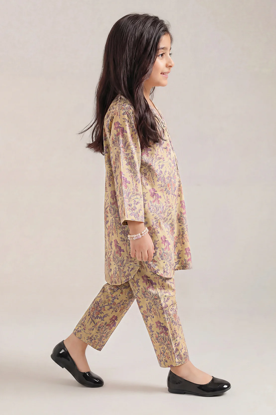 Printed Arabic Lawn Stitched 2 Piece (Shirt/Trouser) For Kids
