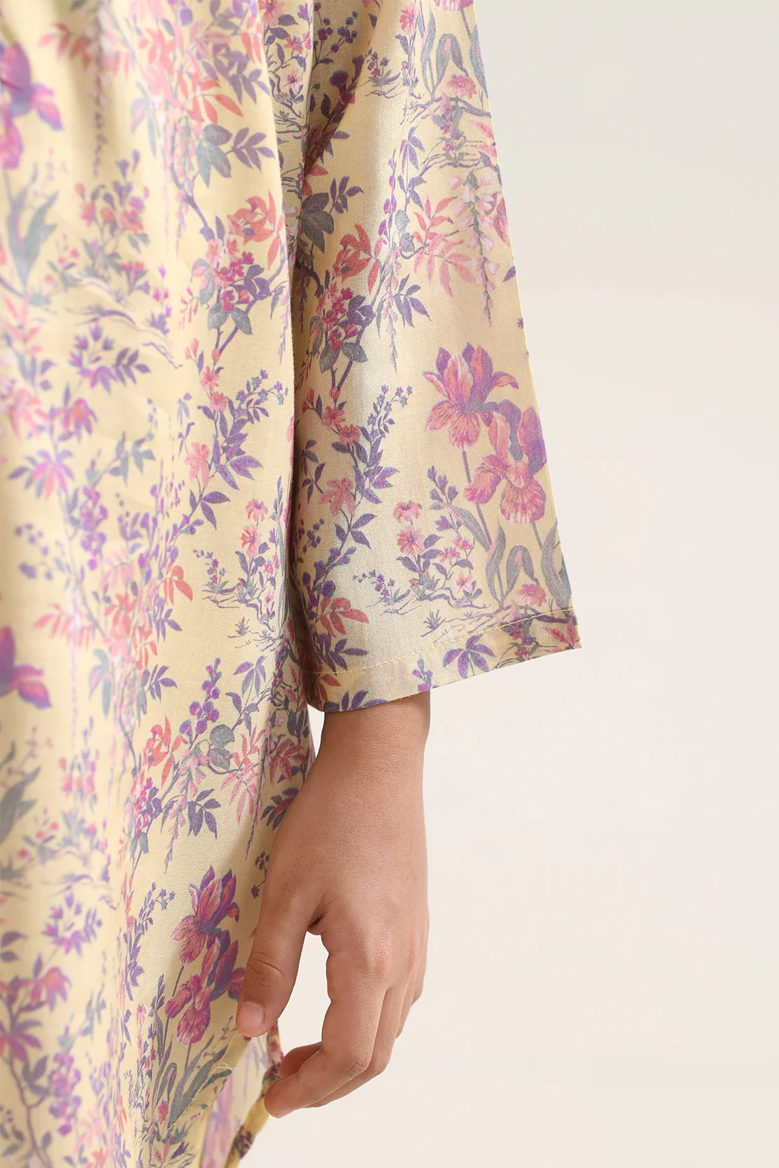 Printed Arabic Lawn Stitched 2 Piece (Shirt/Trouser) For Kids - Image 5