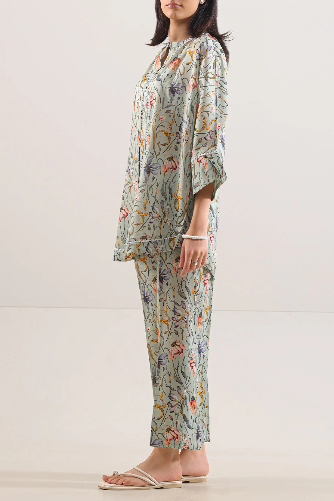 Printed Arabic Lawn Stitched 2 Piece (Shirt/Trouser) - Image 3