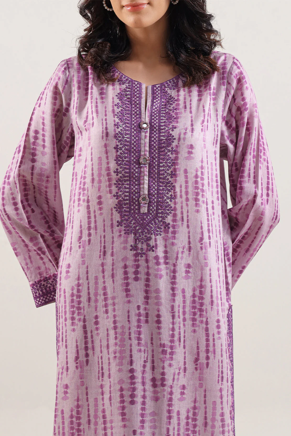 Printed Arabic Lawn Stitched 2 Piece (Shirt/Trouser) - Image 3