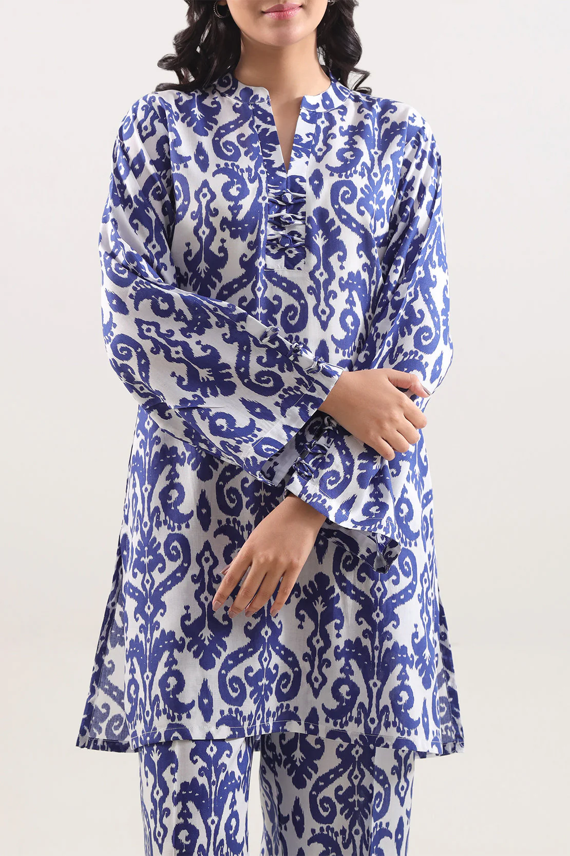 Printed Arabic Lawn Stitched 2 Piece (Shirt/Trouser) - Image 2