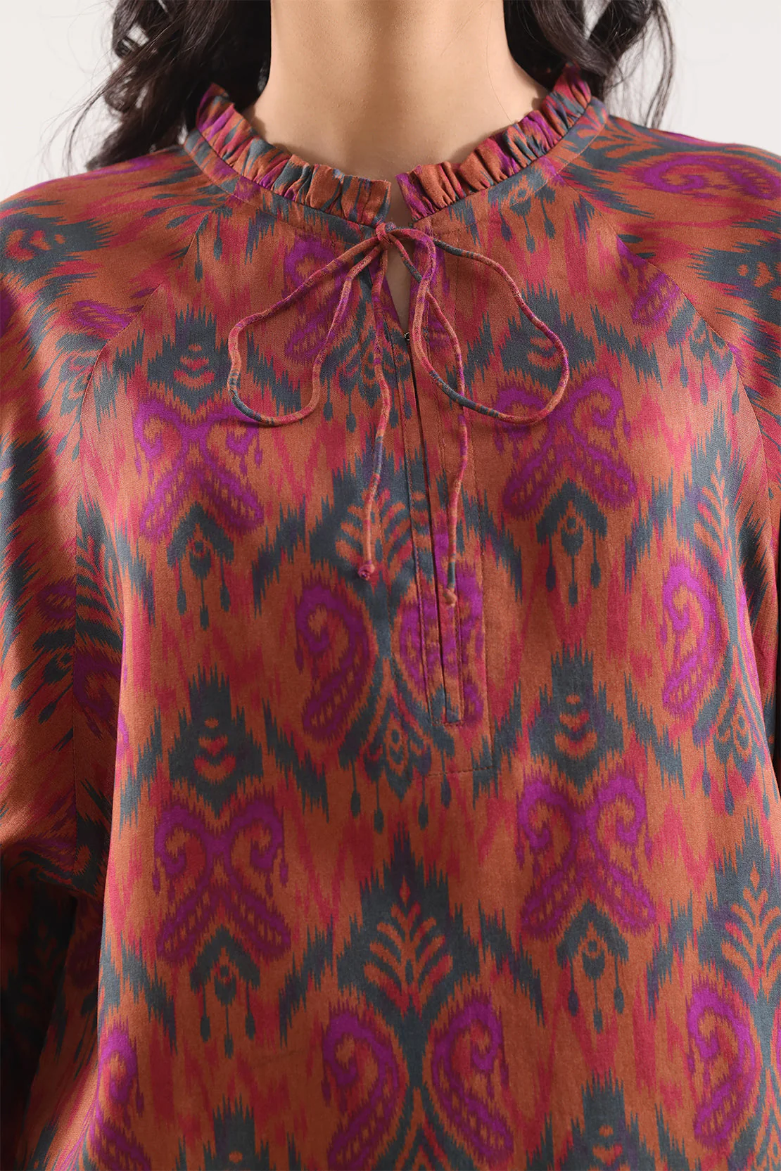 Printed Arabic Lawn Stitched 2 Piece (Shirt/Trouser) - Image 3