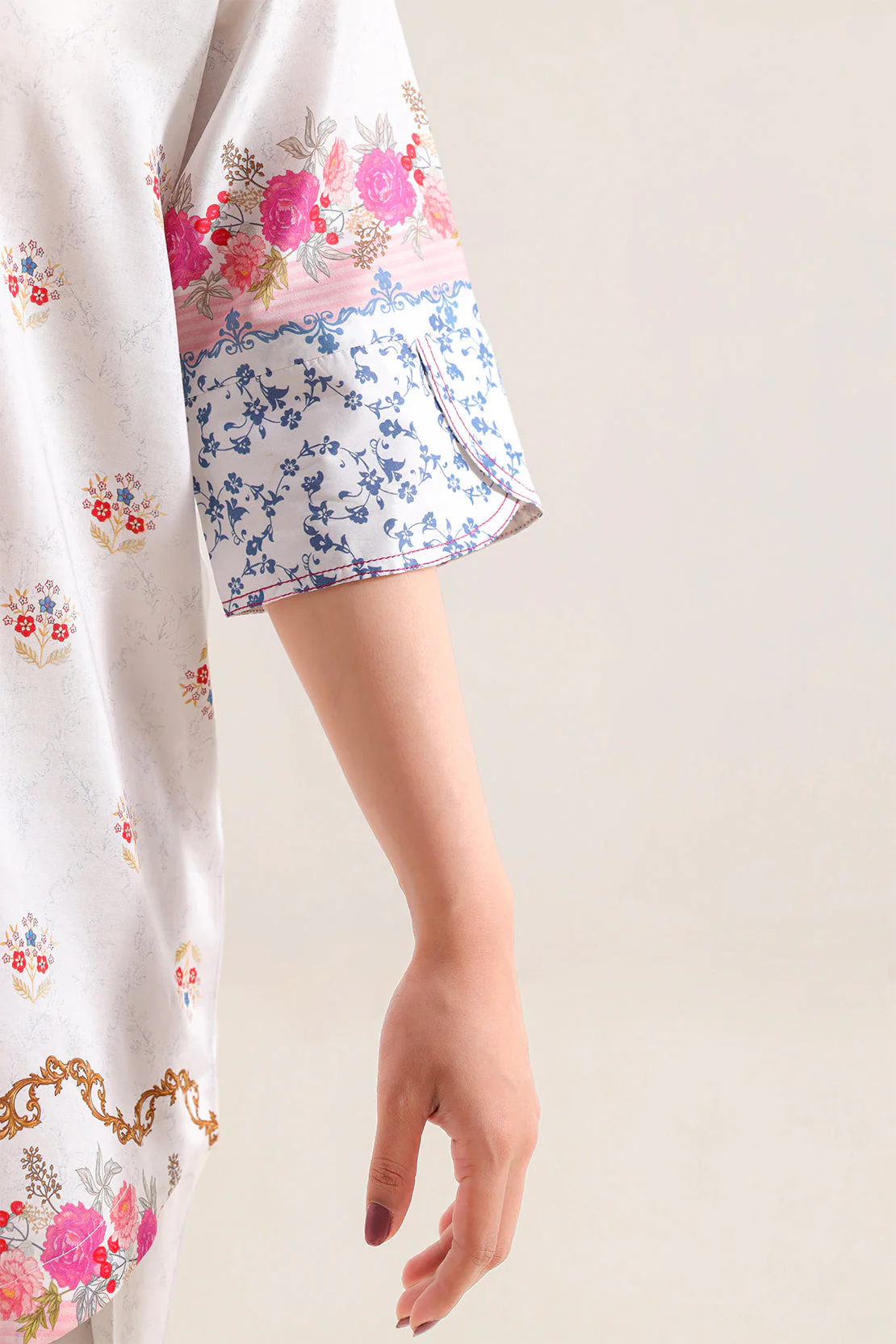 Printed Arabic Lawn Stitched 2 Piece (Shirt/Trouser) - Image 4