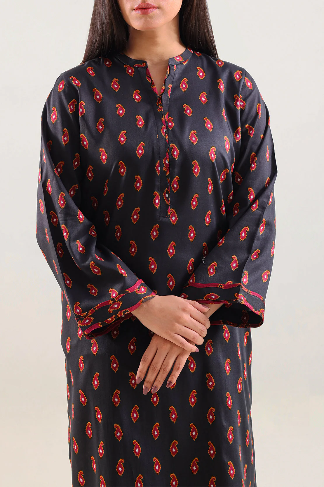 Printed Arabic Lawn Stitched 2 Piece (Shirt/Trouser) - Image 2