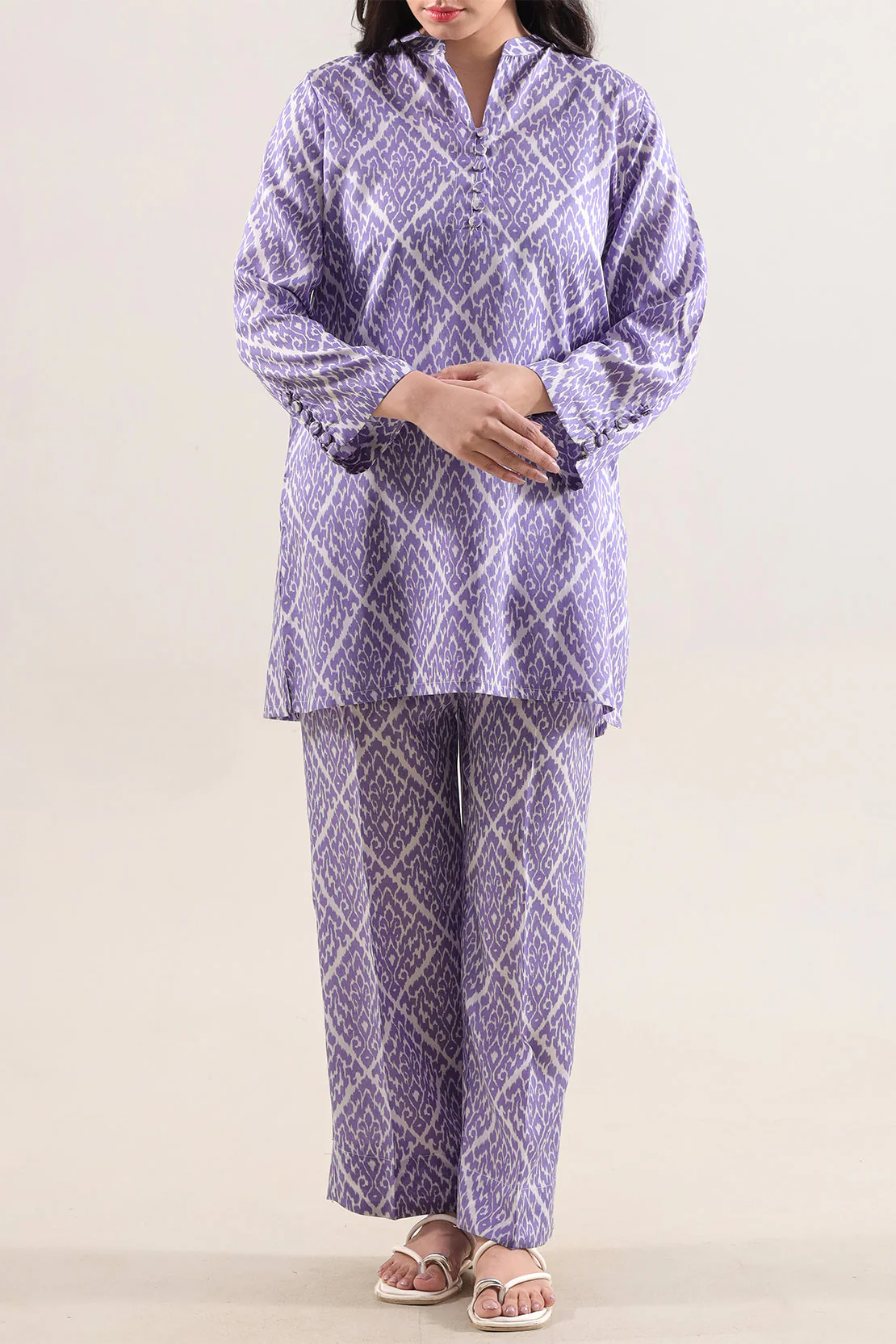 Printed Arabic Lawn Stitched 2 Piece (Shirt/Trouser) - Image 3