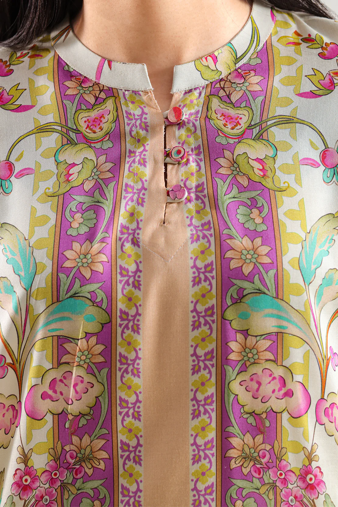 Printed Arabic Lawn Stitched 2 Piece (Shirt/Trouser) - Image 3