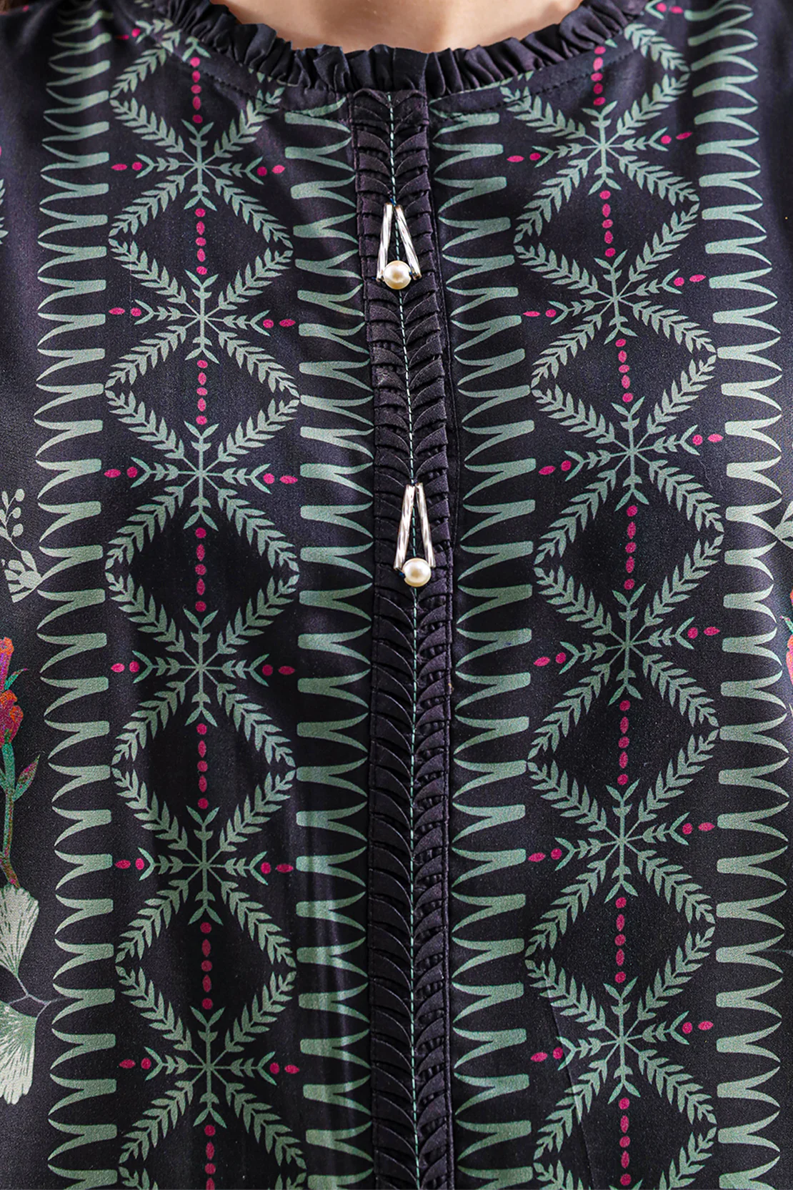 Printed Arabic Lawn Stitched 2 Piece (Shirt/Trouser) - Image 3