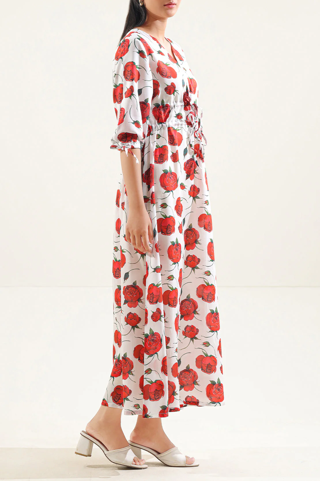 Printed Arabic Lawn Stitched Dress - Image 2