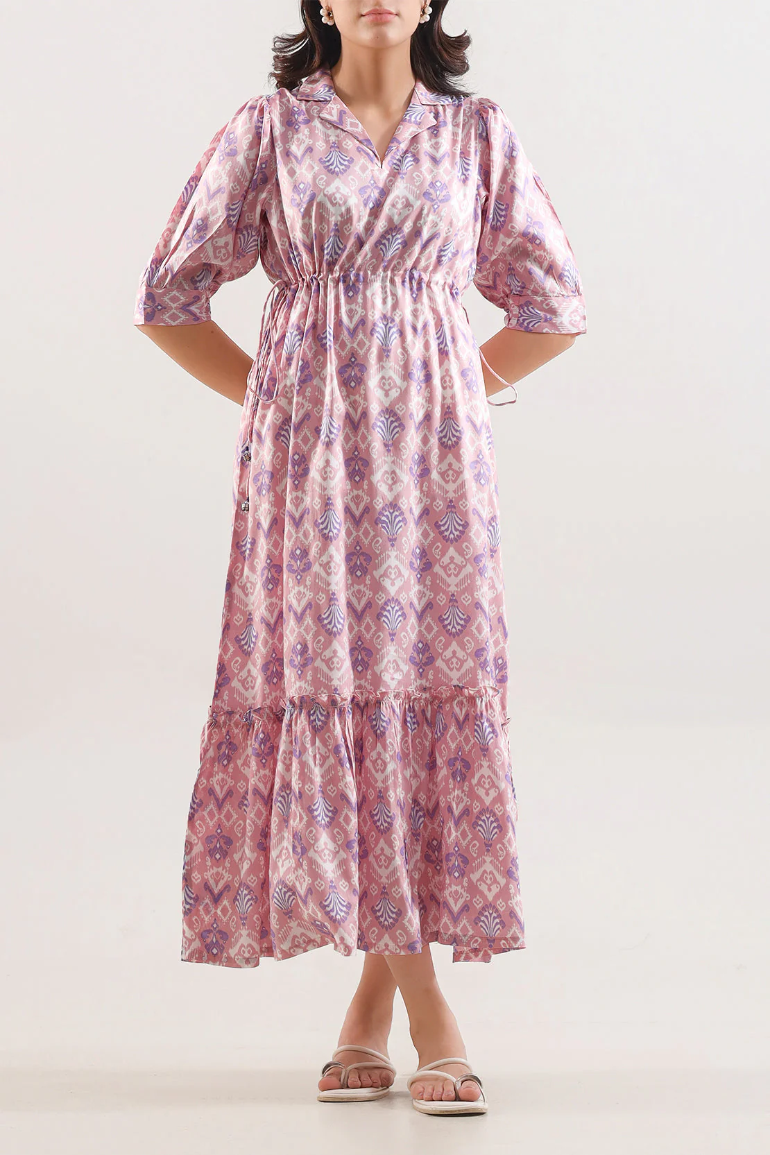 Printed Arabic Lawn Stitched Dress - Image 3